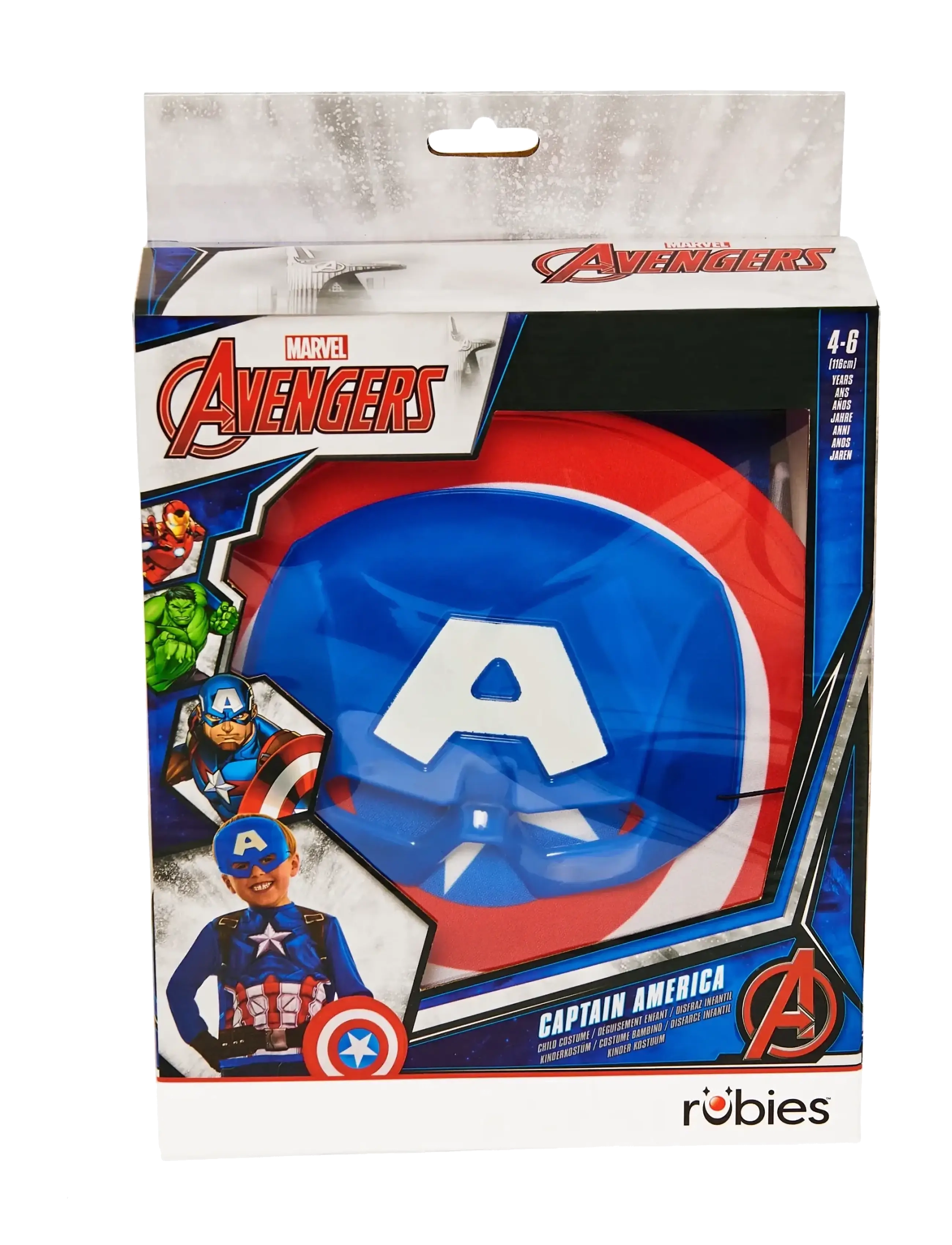 Rubies - Captain America Dress Up Gift Set 4-6 - costumes - multi color - 2