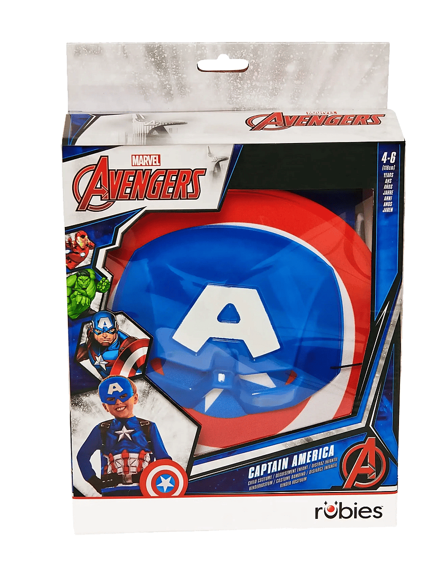 Rubies - Captain America Dress Up Gift Set 4-6 - kostüümid - multi color - 2