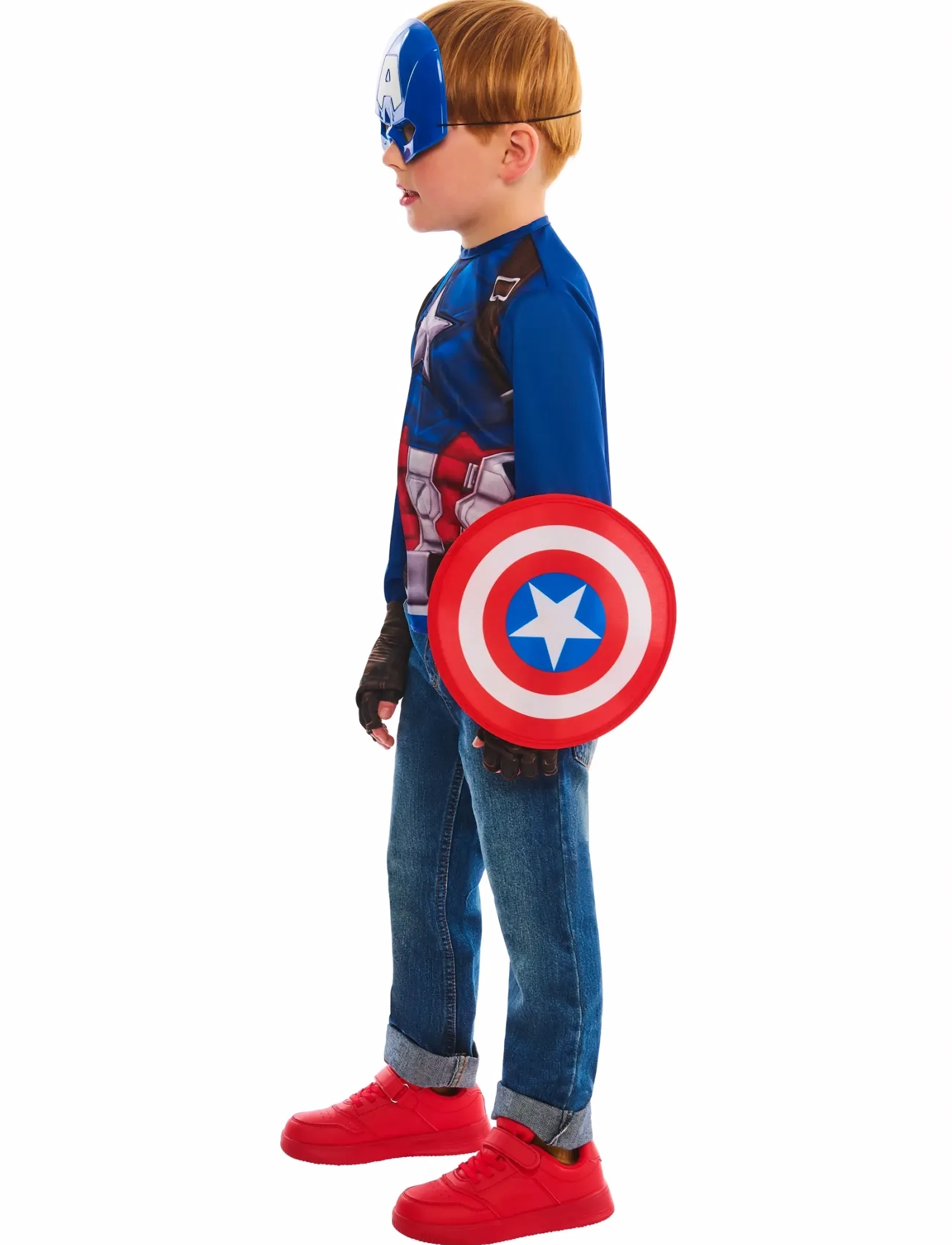 Rubies - Captain America Dress Up Gift Set 4-6 - costumes - multi color - 3