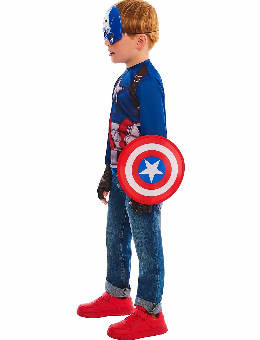 Rubies - Captain America Dress Up Gift Set 4-6 - kostüümid - multi color - 3