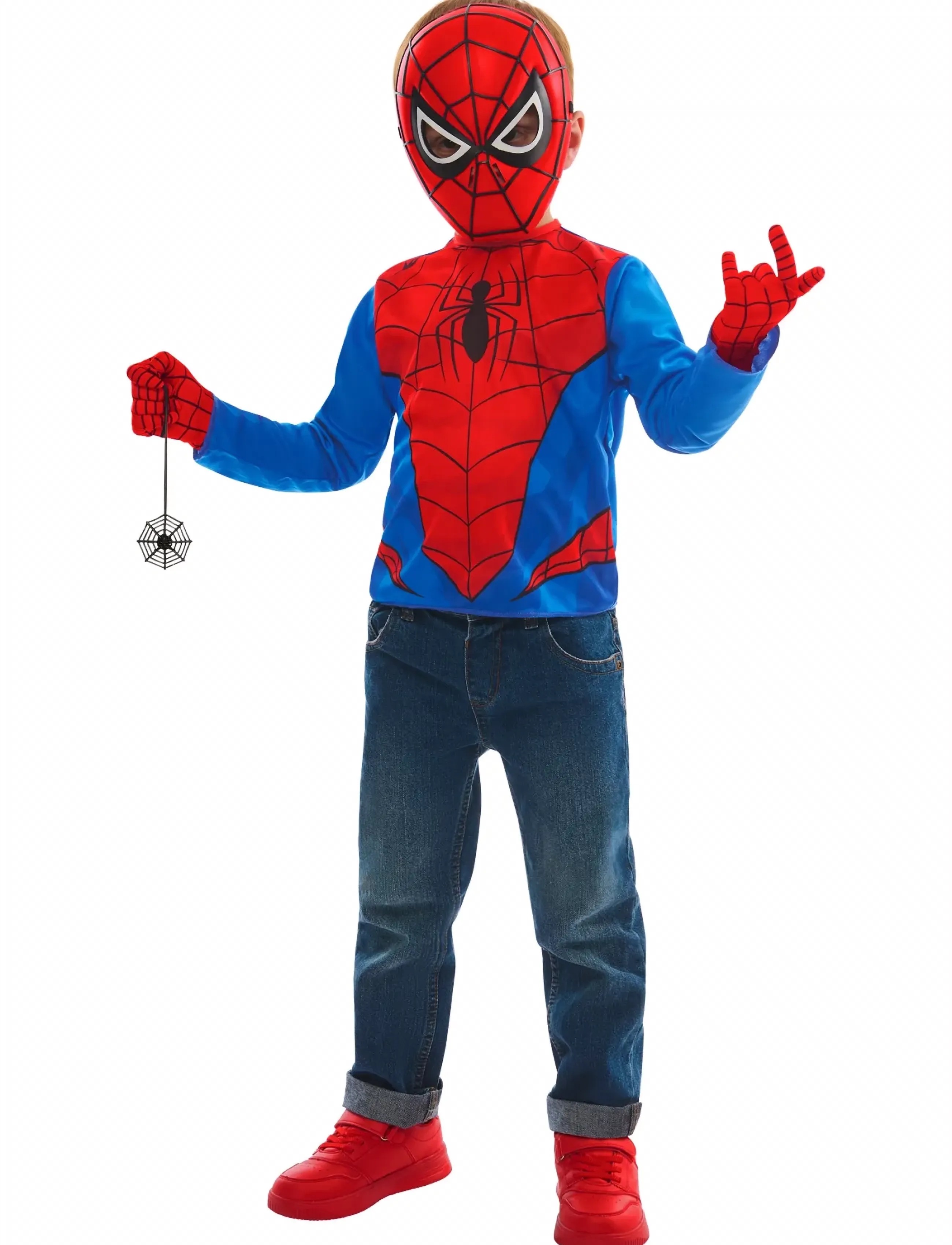 Rubies - Spider-Man Dress Up Gift Set 4-6 - kostüme - red - 5
