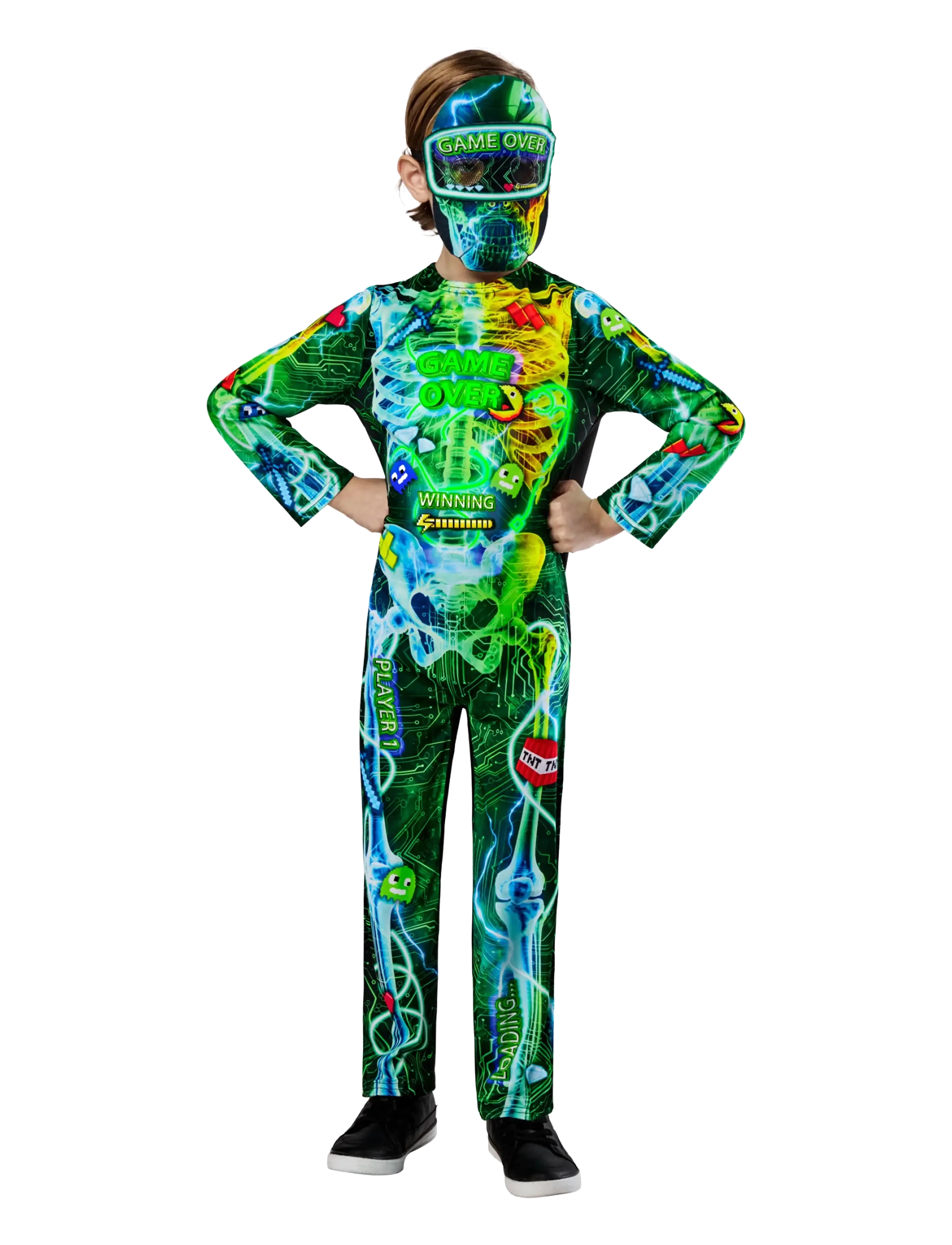 Rubies GAMER SKELETON - Kostumer - MULTI COLOUR / green