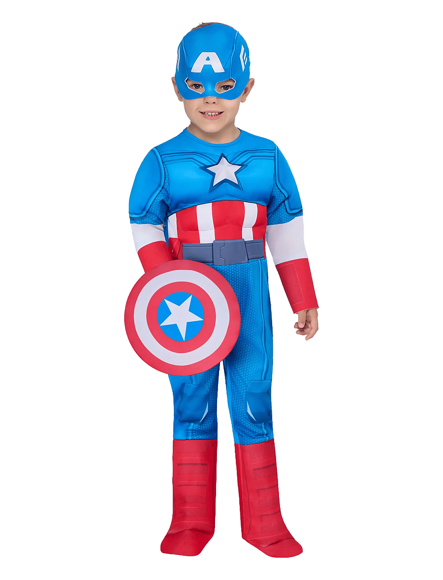 Rubies - SAF - CAPTAIN AMERICA DELUXE T - kostumer - blue - 1