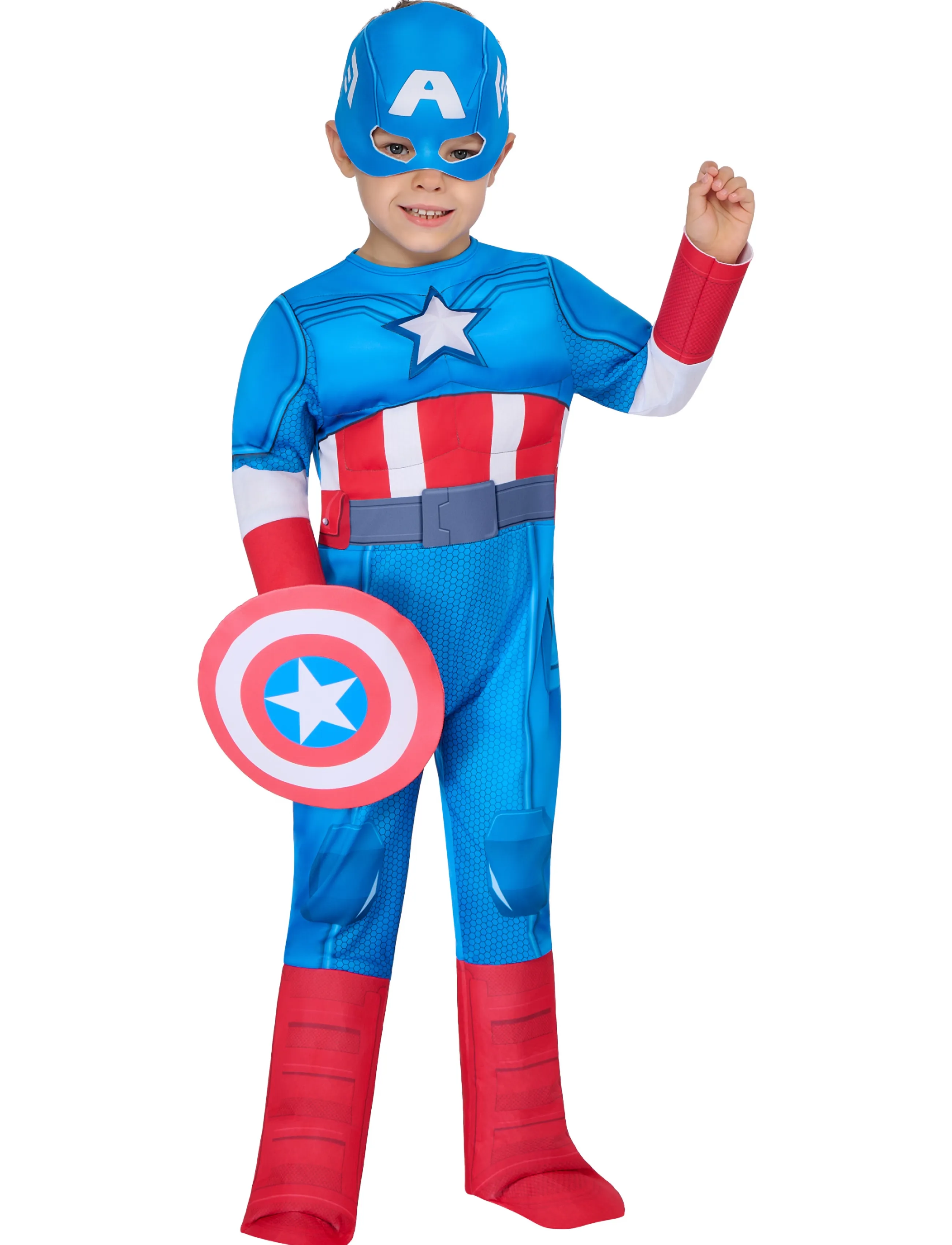Rubies - SAF - CAPTAIN AMERICA DELUXE T - kostumer - blue - 4
