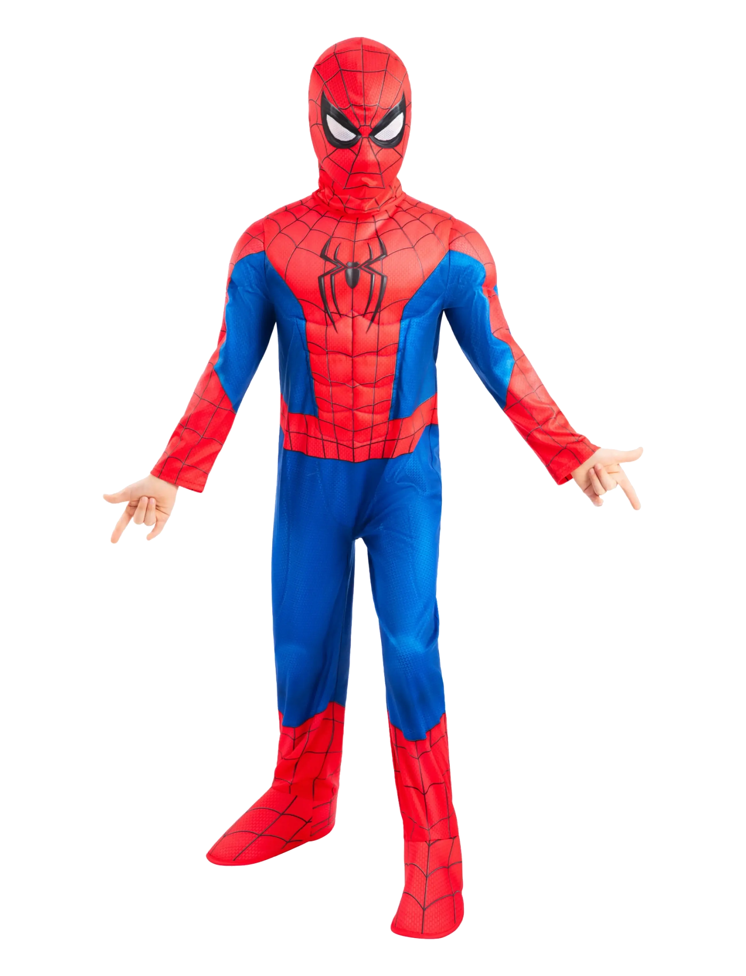 Rubies SBN SPIDERMAN DLX - PADDED JUMPSUIT W/ BOOT TOPS, SNOOD - Mellem 300-500 kr - RED / red
