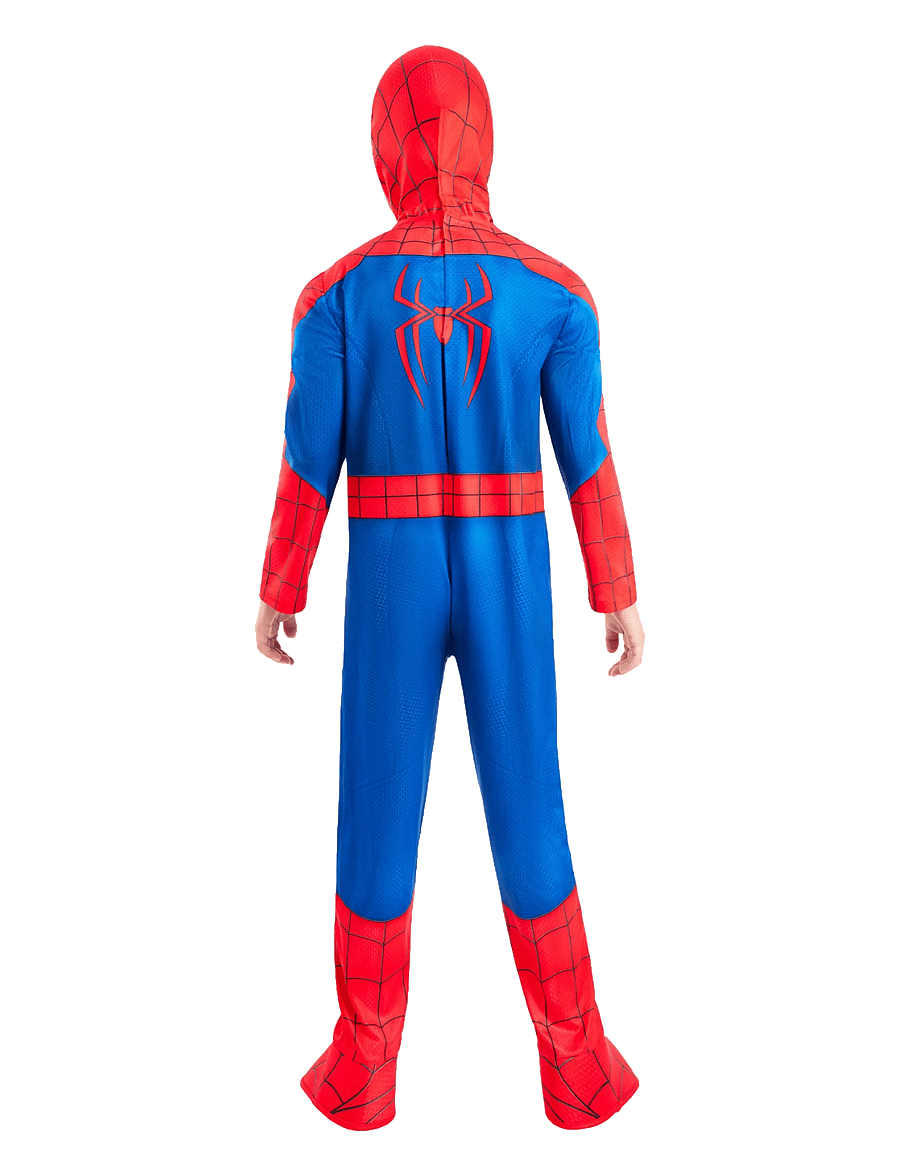 Rubies - SBN SPIDERMAN DLX - PADDED JUMPSUIT W/ BOOT TOPS, SNOOD - kostumer - red - 2