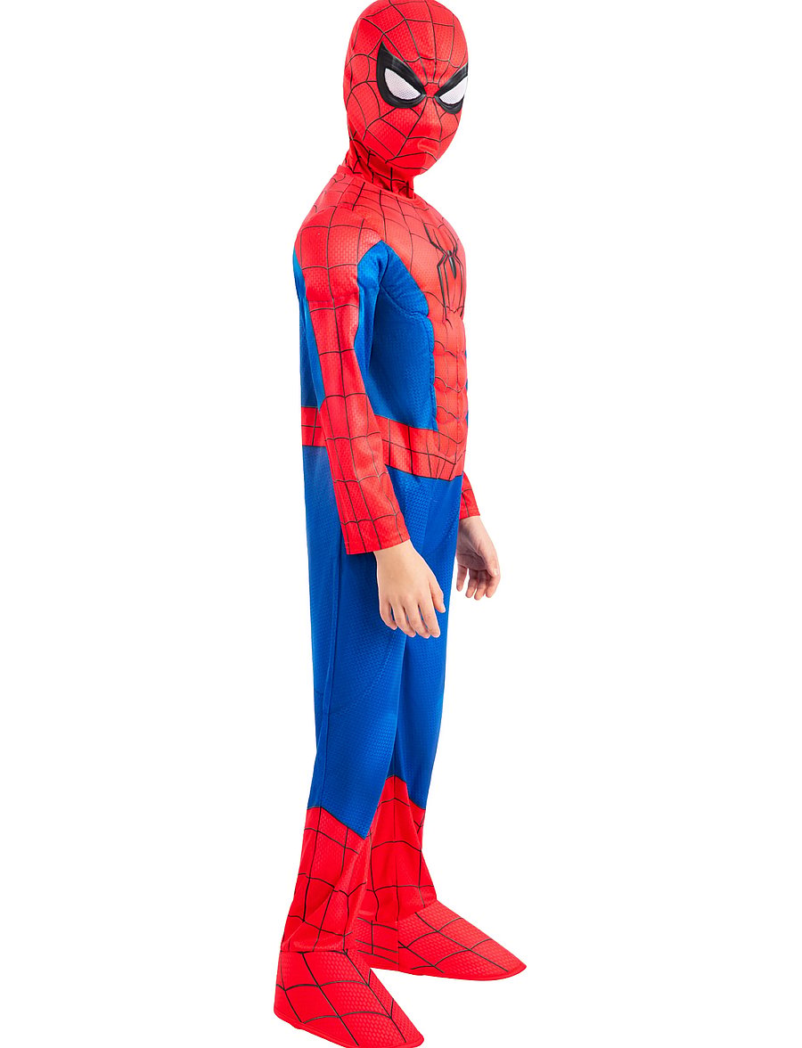 Rubies - SBN SPIDERMAN DLX - PADDED JUMPSUIT W/ BOOT TOPS, SNOOD - kostumer - red - 0