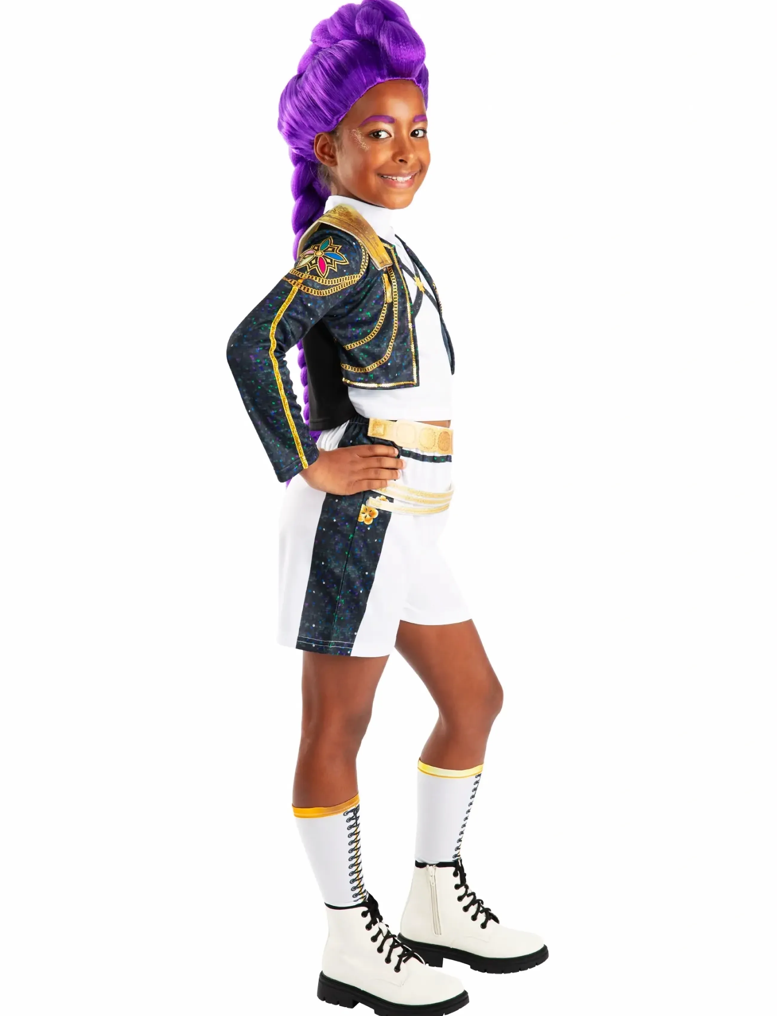 Demon Hunters Kpop Deluxe Rumi Golden, 9-10Y, Costumes & Accessories, Lila - Character Costumes, Kinder
