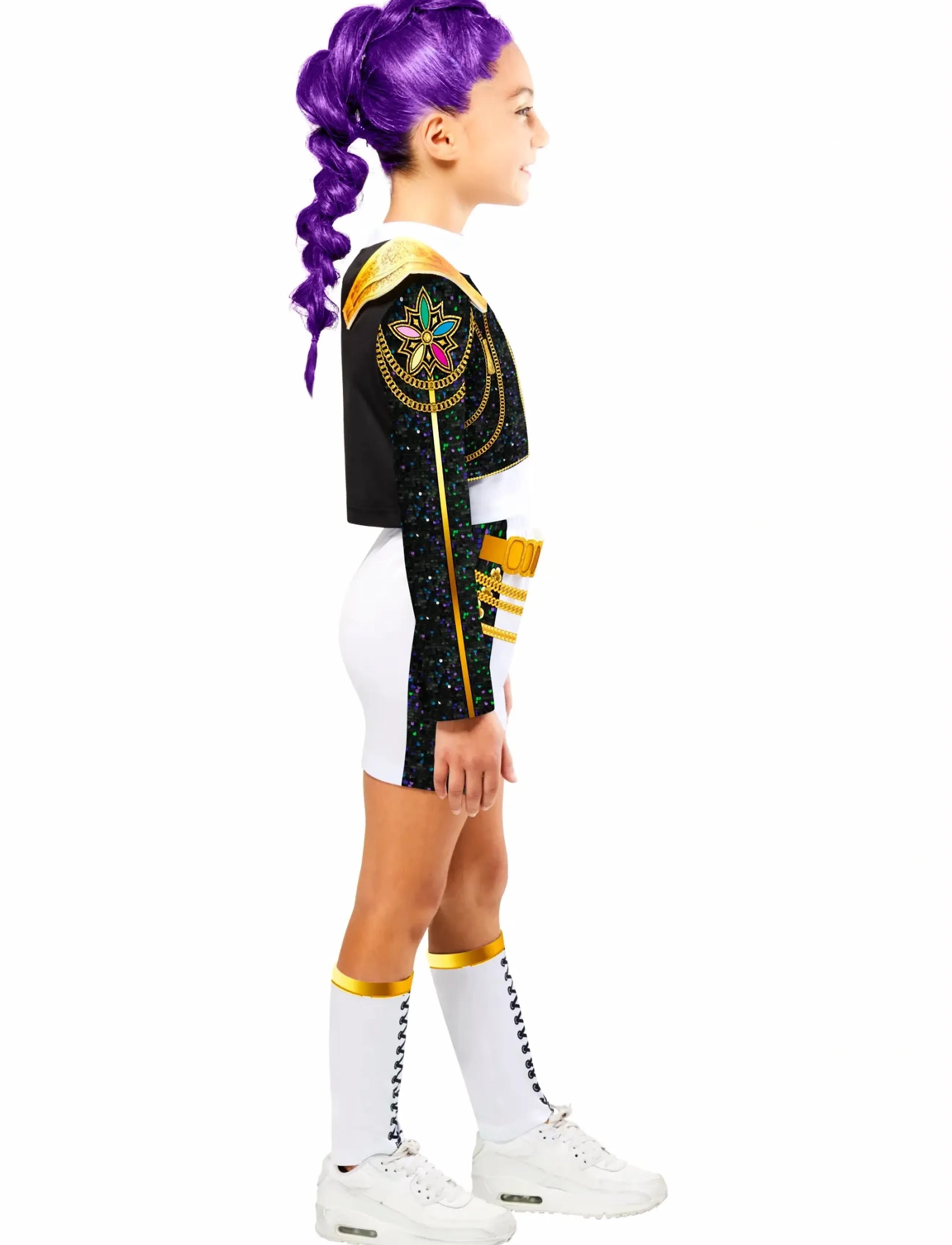 Demon Hunters Kpop Hybrid Rumi Golden, 7-8Y, Costumes & Accessories, Weiß - Character Costumes, Kinder
