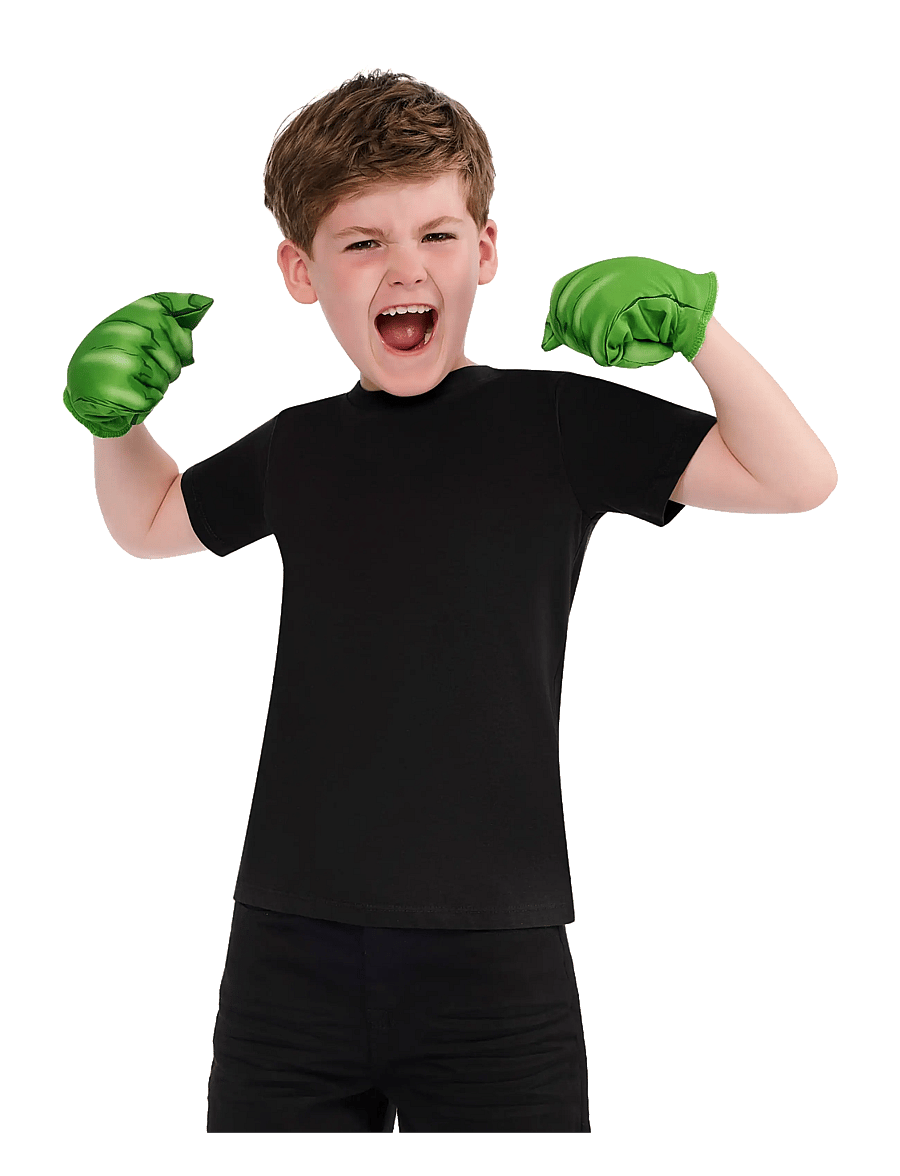Rubies - Hulk Gloves - kostüümide aksessuaarid - green - 1