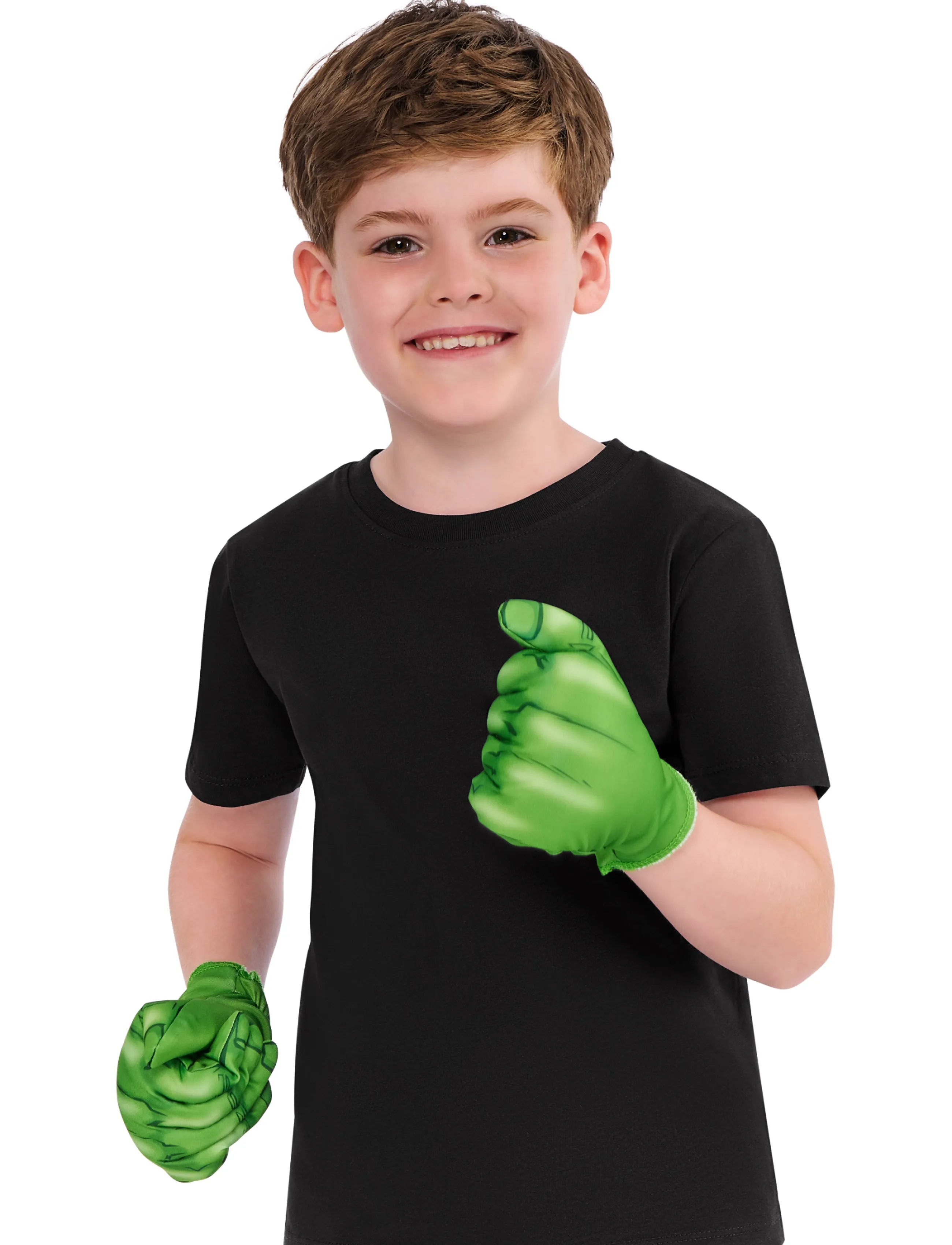 Rubies Hulk Gloves, One Size, Costumes & Accessories, Grün - Kinder