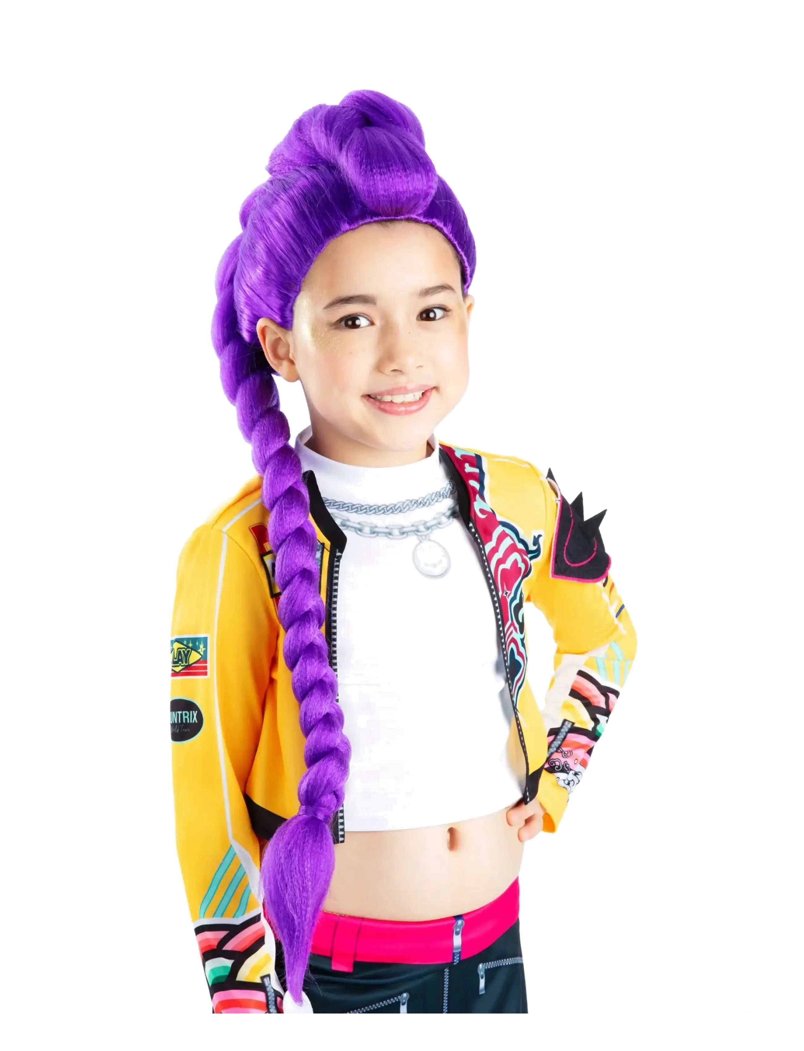 Rubies Kpop - Rumi Full Wig Child - Jõulukingid - PURPLE / purple