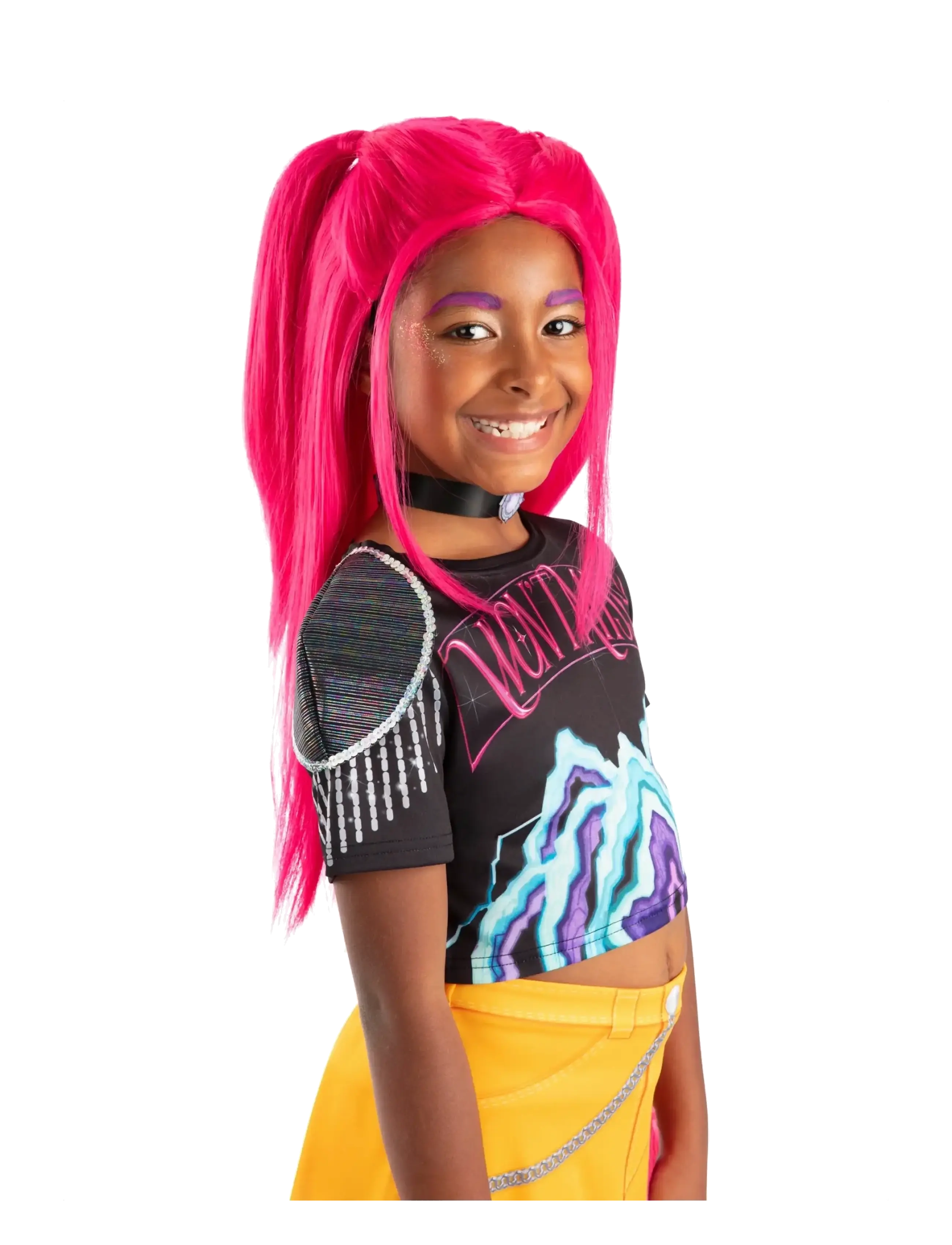 Rubies Kpop - Mira Wig Child - Julklappar till barn - RED / pink/rose