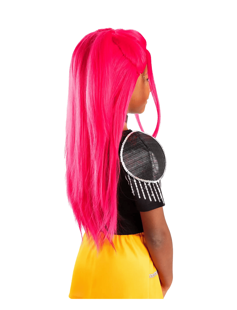 Rubies - Kpop - Mira Wig Child - maskeradtillbehör - red - 2