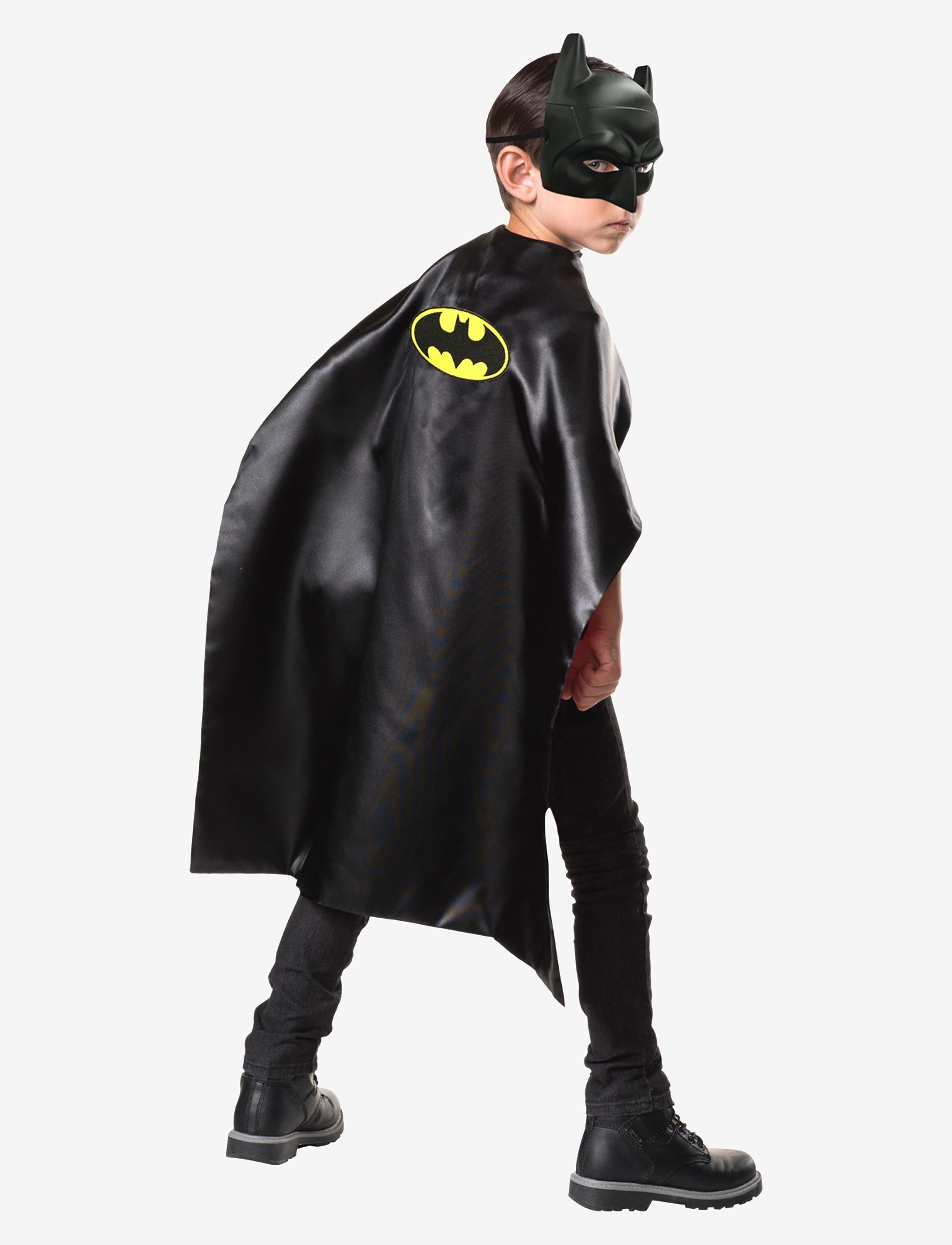 Batman Kit Rubies Batman Mask & Cape, One Size, Multi/patterned, Kostumer Og Tilbehør > Karakterkostumer, Børn