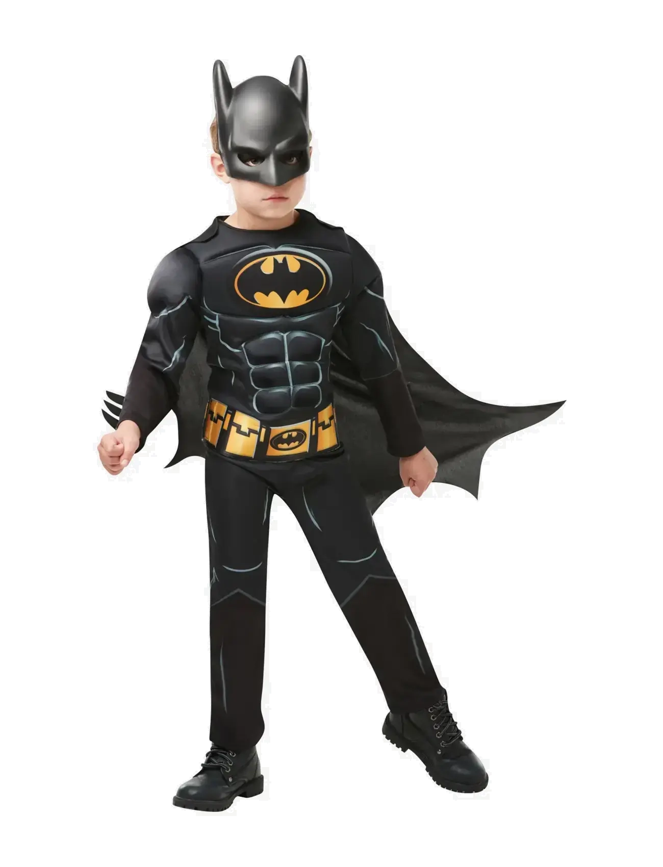 RUBIES Batman Deluxe Costume Schwarz - 3-4Y - Kinder