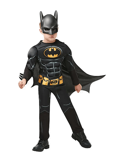 Batman Batman Deluxe Costume - Maskeraddräkter & Accessoarer - BLACK / black
