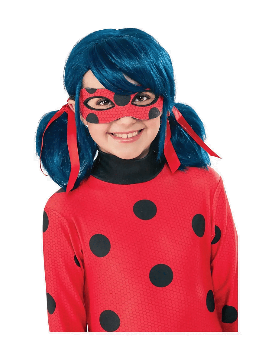Rubies - Miraculous Ladybug Dress-up Wig - kostüümid - black - 0