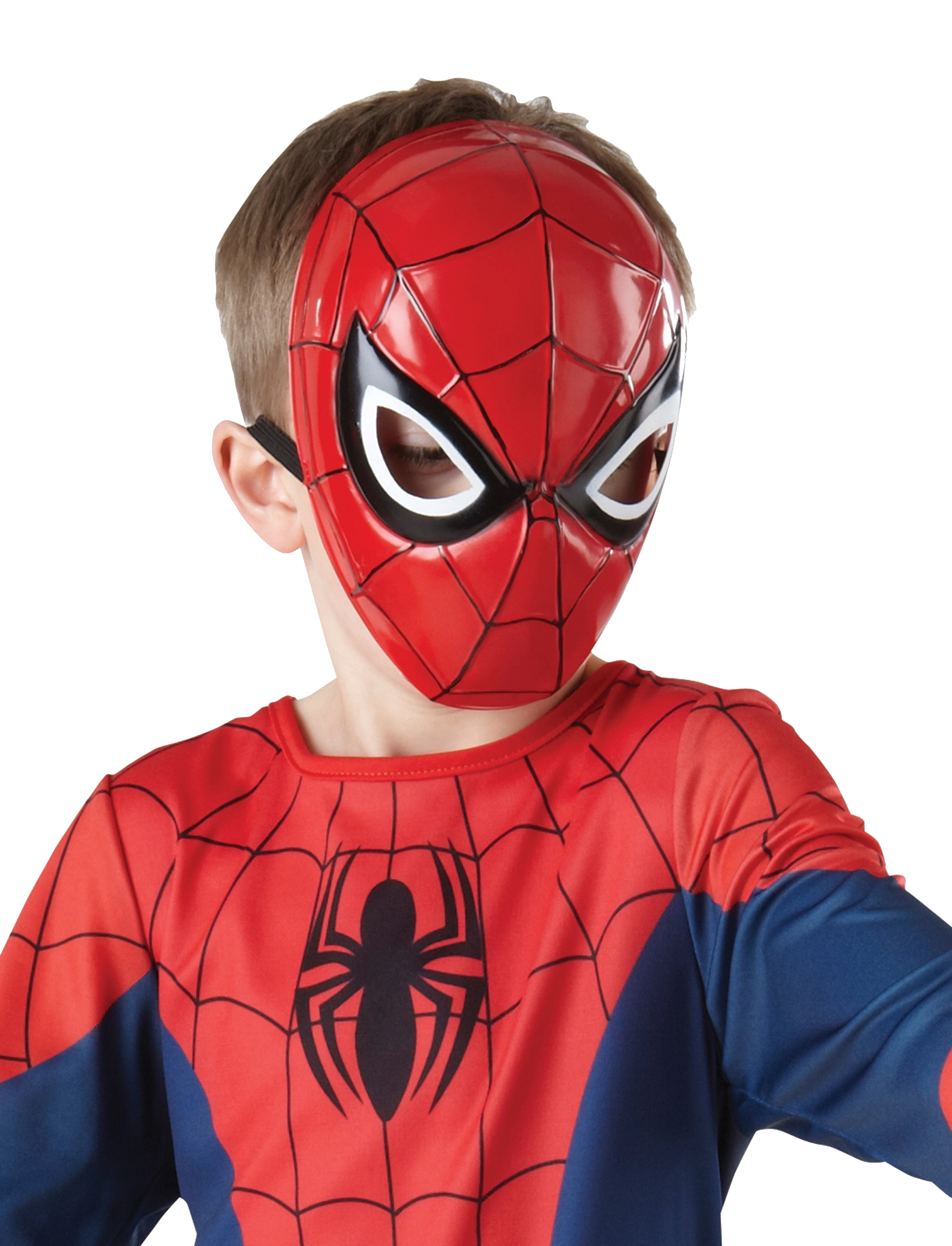 Spider-man Spiderman 1/2 Mask, One Size, Costumes & Accessories, Mehrfarbig/gemustert - Kinder