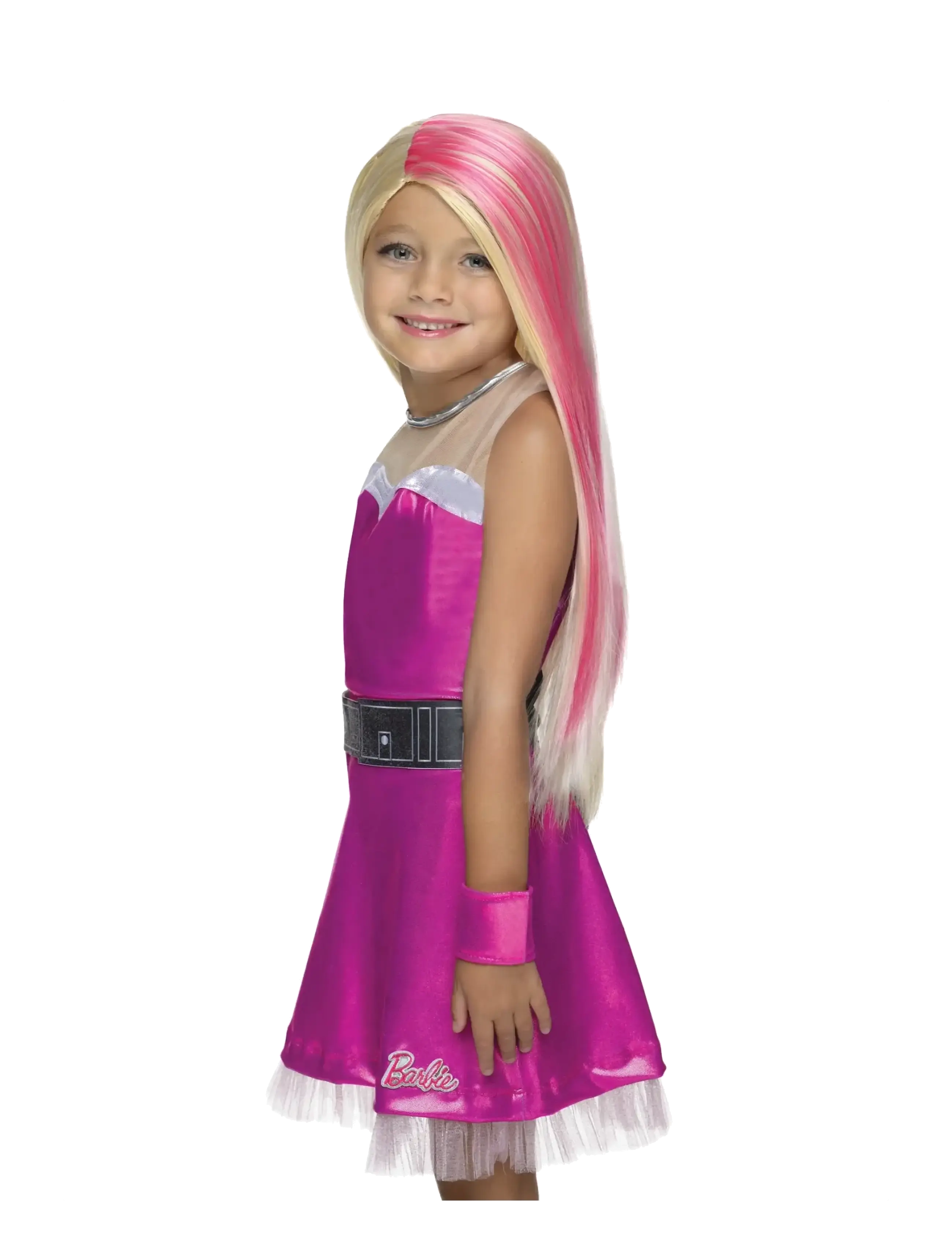 Barbie Wig For Dress-Up, One Size, Costumes & Accessories, Rosa - Character Costumes, Kinder