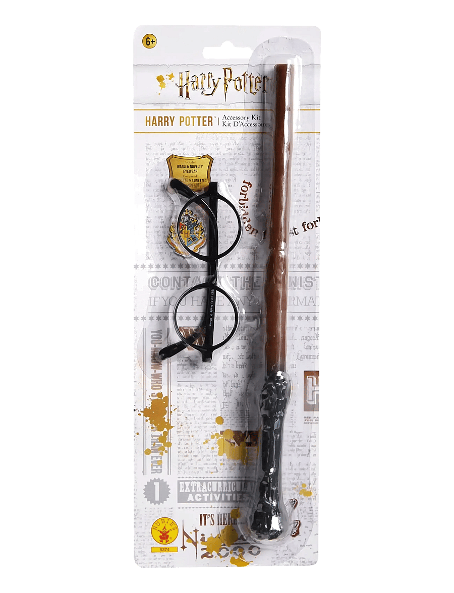 Rubies - H.P BILSTER KIT WAND+GLAS - maskeradtillbehör - brown - 1