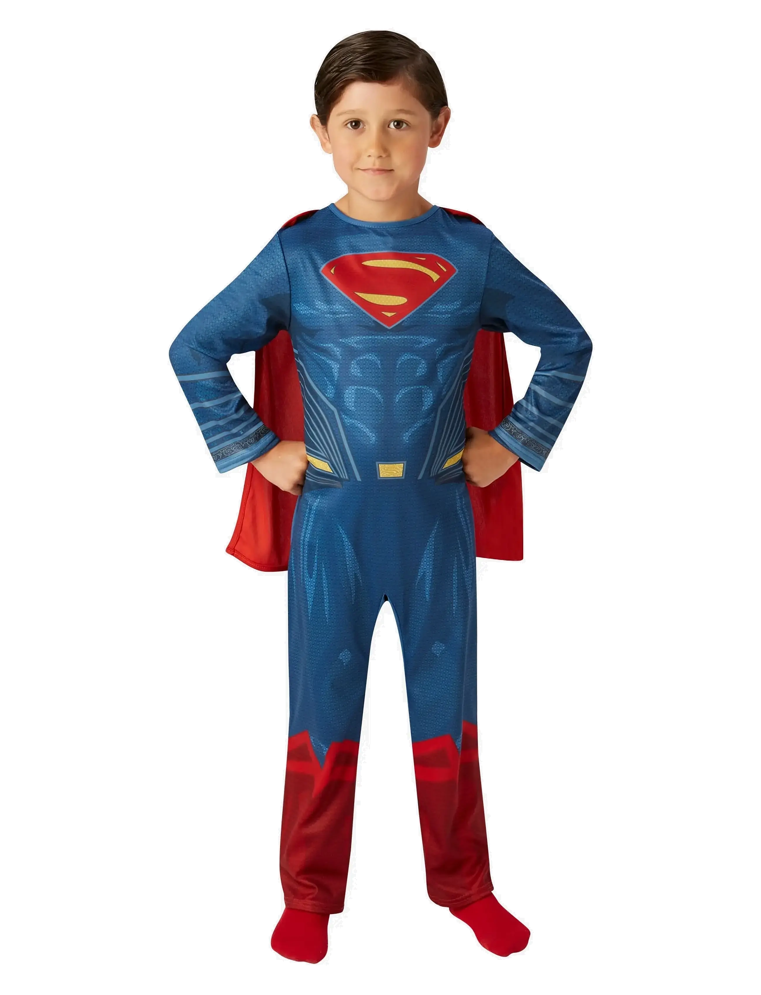 Superman Classic Costume, Character Costumes, Blå, Str: 7-8Y
