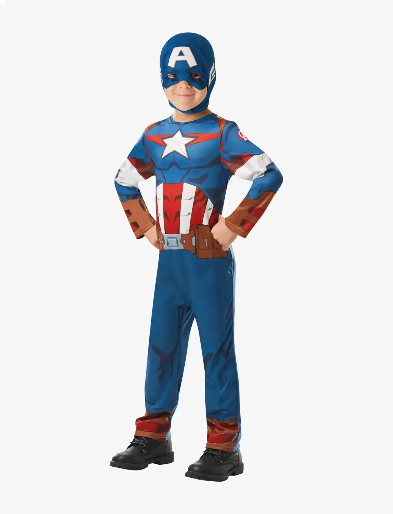 RUBIES Captain America Klassisch Costume Blau - 3-4Y - Kinder