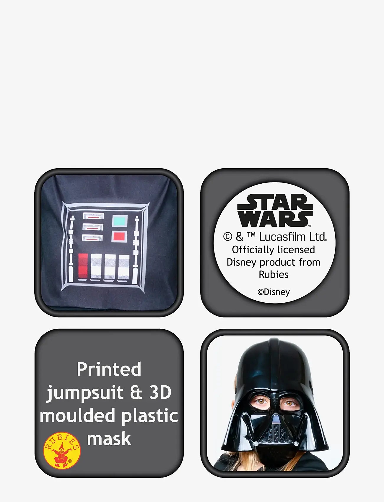 Star Wars - Darth Vader Classic Costume - maskeradkläder - black - 2