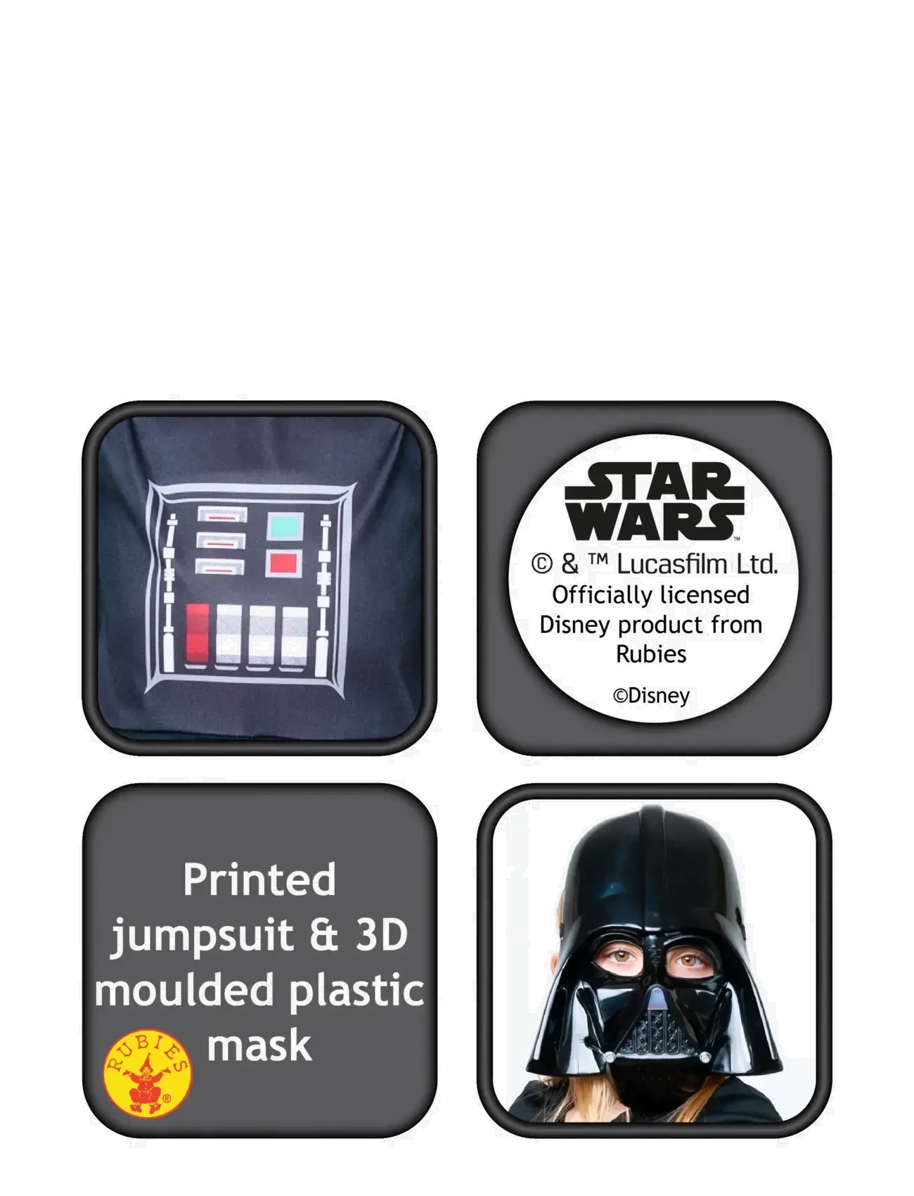 Zvaigžņu kari - Darth Vader Classic Costume - kostīmi - black - 2