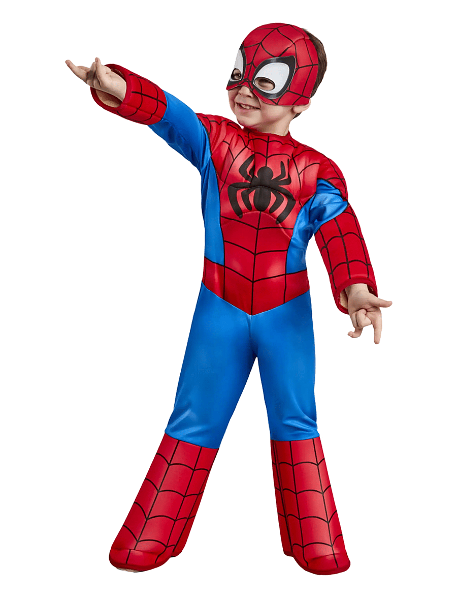 Rubies - SAF-SPIDER-MAN TODDLER DLX COS - kostumer - red - 1