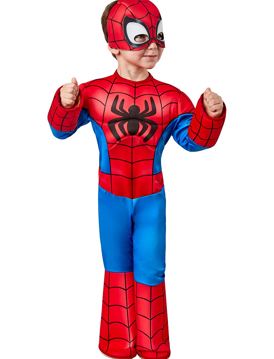 Rubies - SAF-SPIDER-MAN TODDLER DLX COS - kostumer - red - 4