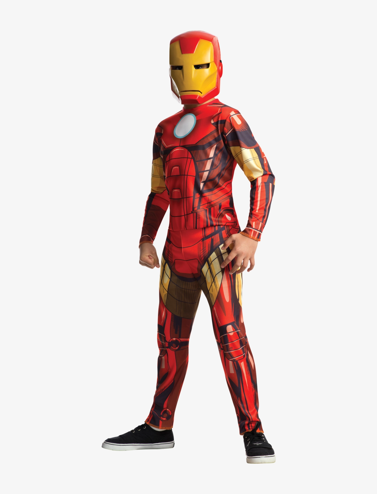 Iron Man H/S Man, 3-4Y, Costumes & Accessories, Mehrfarbig/gemustert - Character Costumes, Kinder