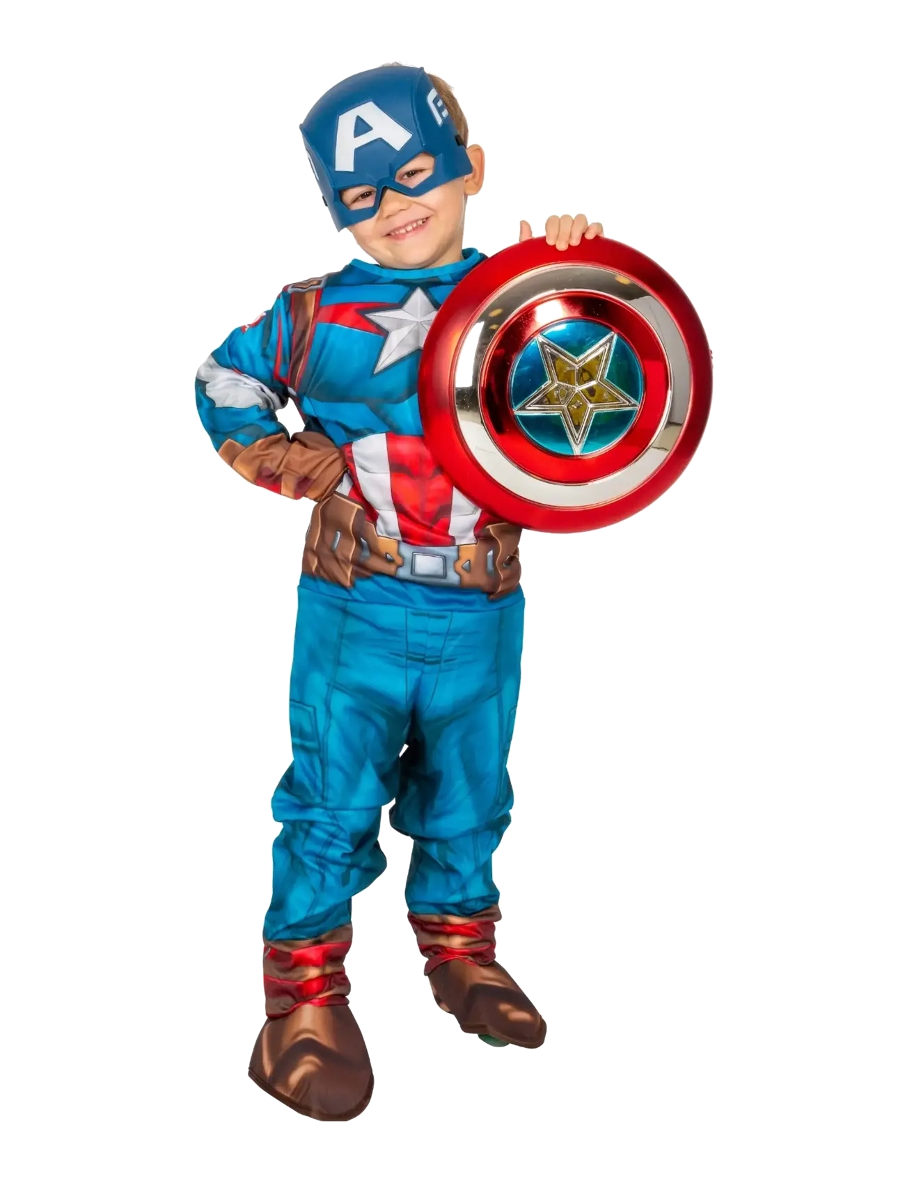 Captain America Costume Rubies S 104 Cl, 138, Costumes & Accessories, Blau - Character Costumes, Kinder