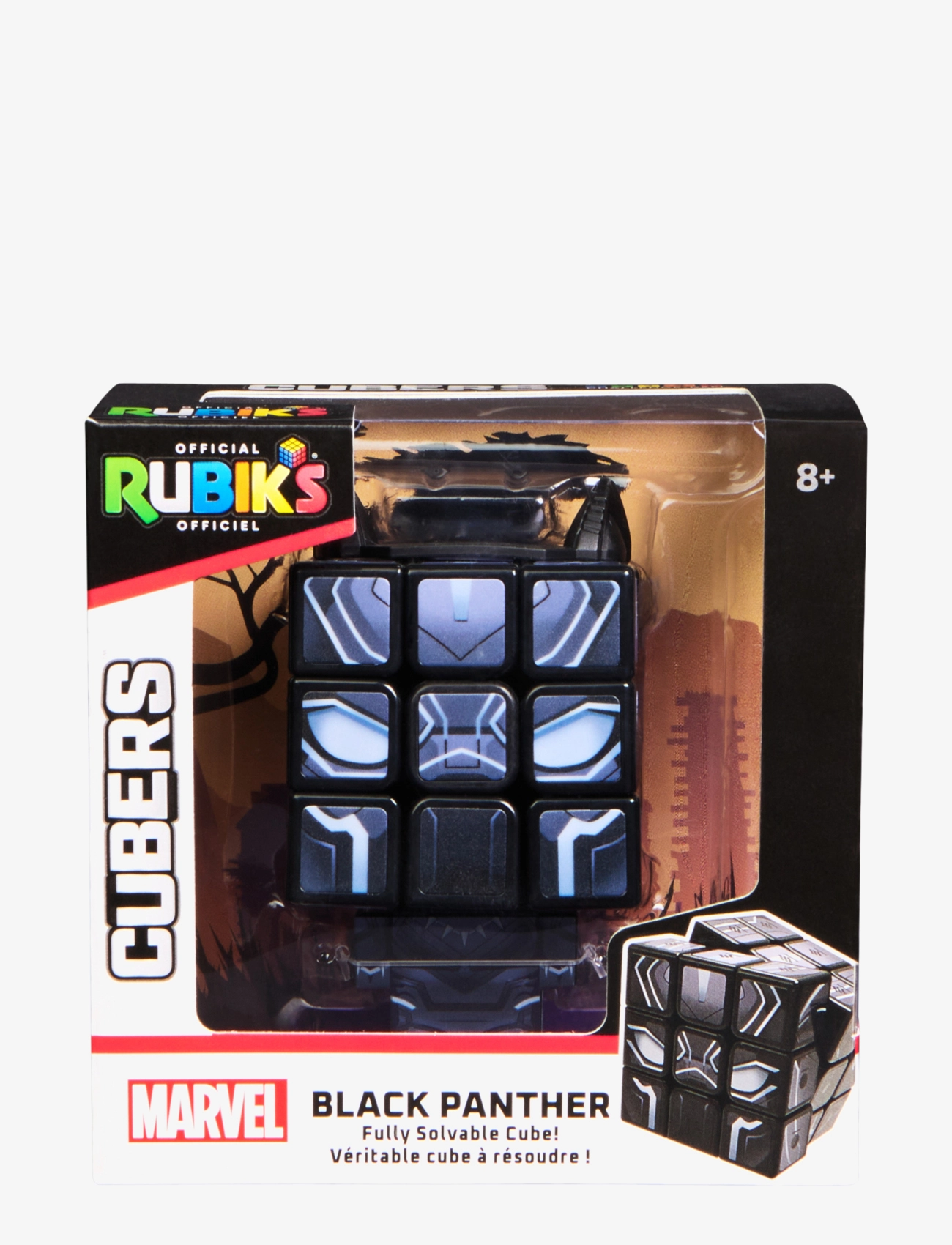 Rubiks Rubiks Cubers 3X3 - Black Panther, One Size, Multi/patterned, Games > Fidget Legetøj, Børn