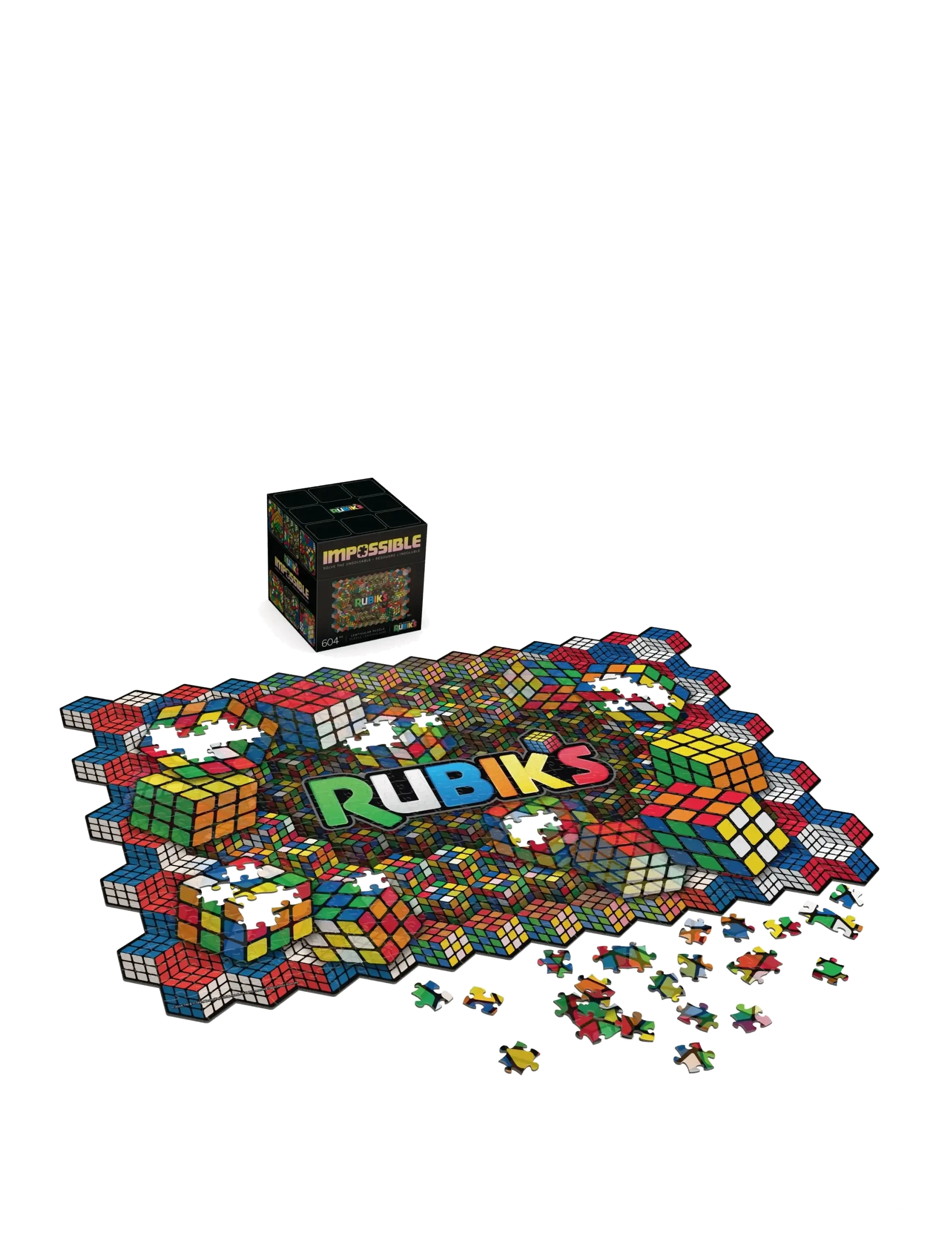Rubiks Impossible Puzzle, Børn, Classic Puslespil, Multi/mønstret, Str: ONE SIZE