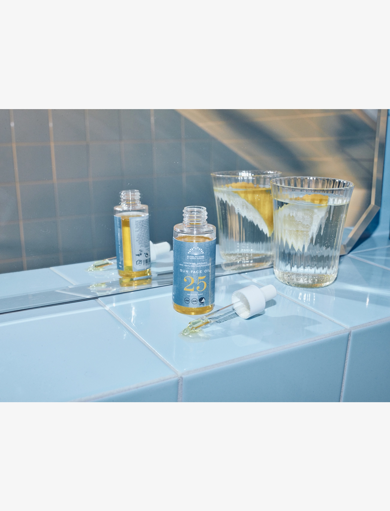 Rudolph Care - Sun Face Oil SPF25 - serum og olíur - clear - 1