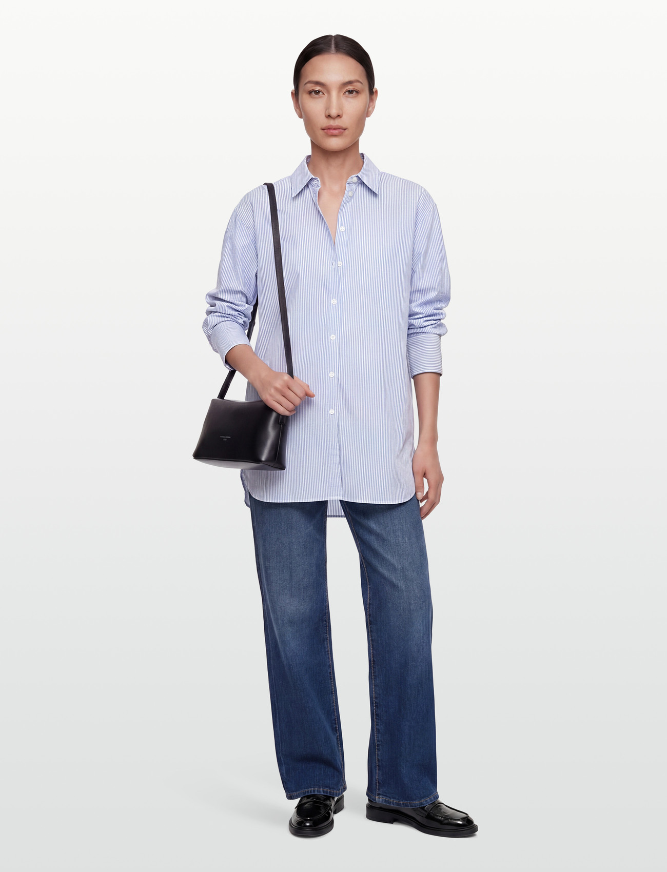 Rue de Tokyo Seki Oxford Double Stripe - Blue - XS/S
