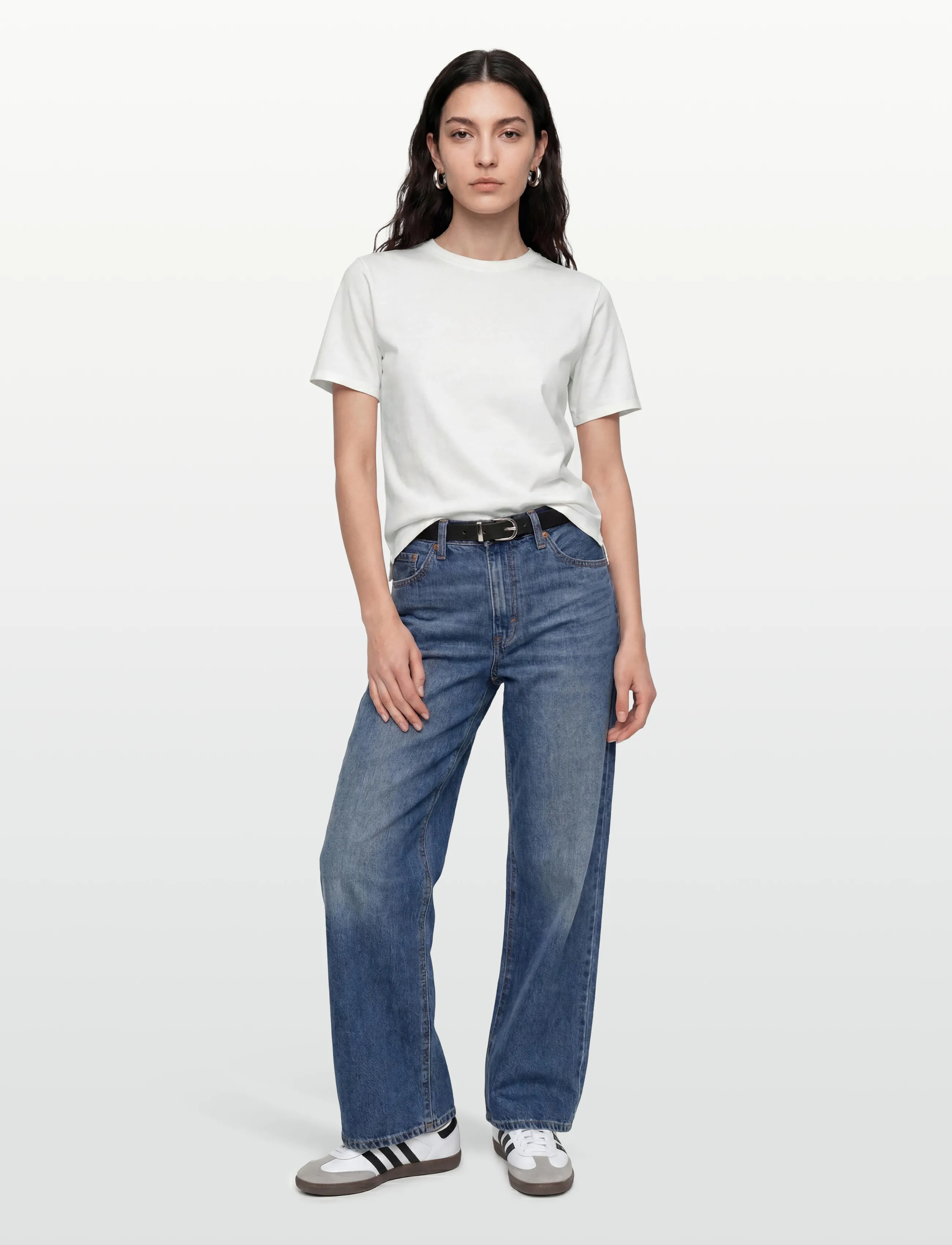 Rue de Tokyo TRISH LIGHT COTTON JERSEY - T-shirts & Toppar - WHITE / white