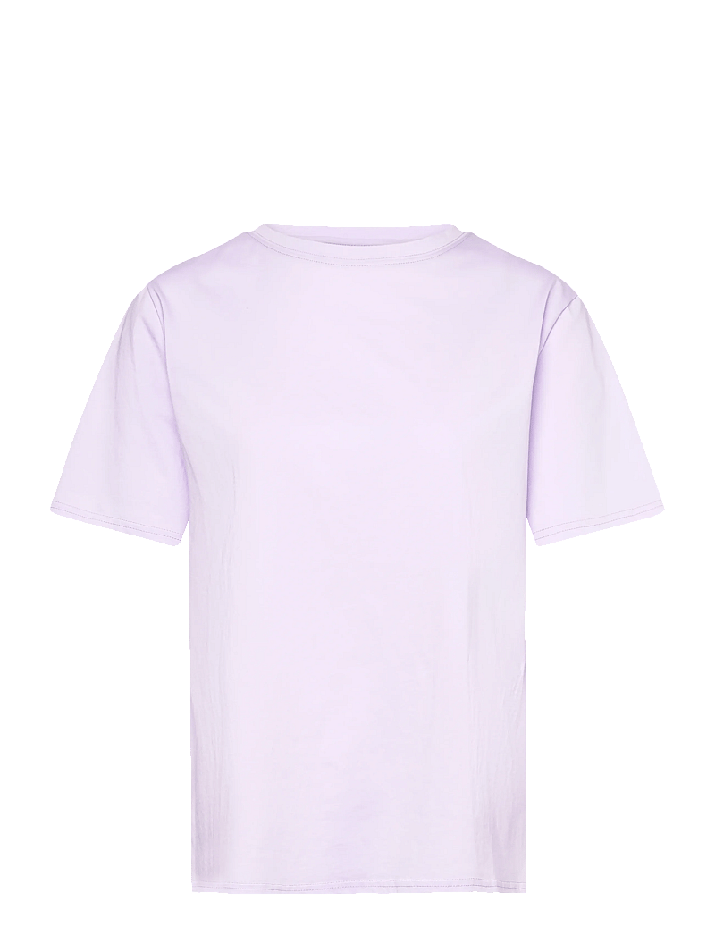 Rue de Tokyo - TRISH LIGHT COTTON JERSEY - t-shirts - purple - 0