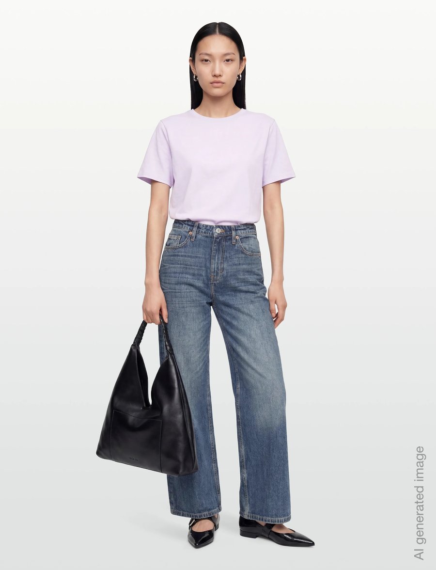 Rue de Tokyo - TRISH LIGHT COTTON JERSEY - t-shirts - purple - 0