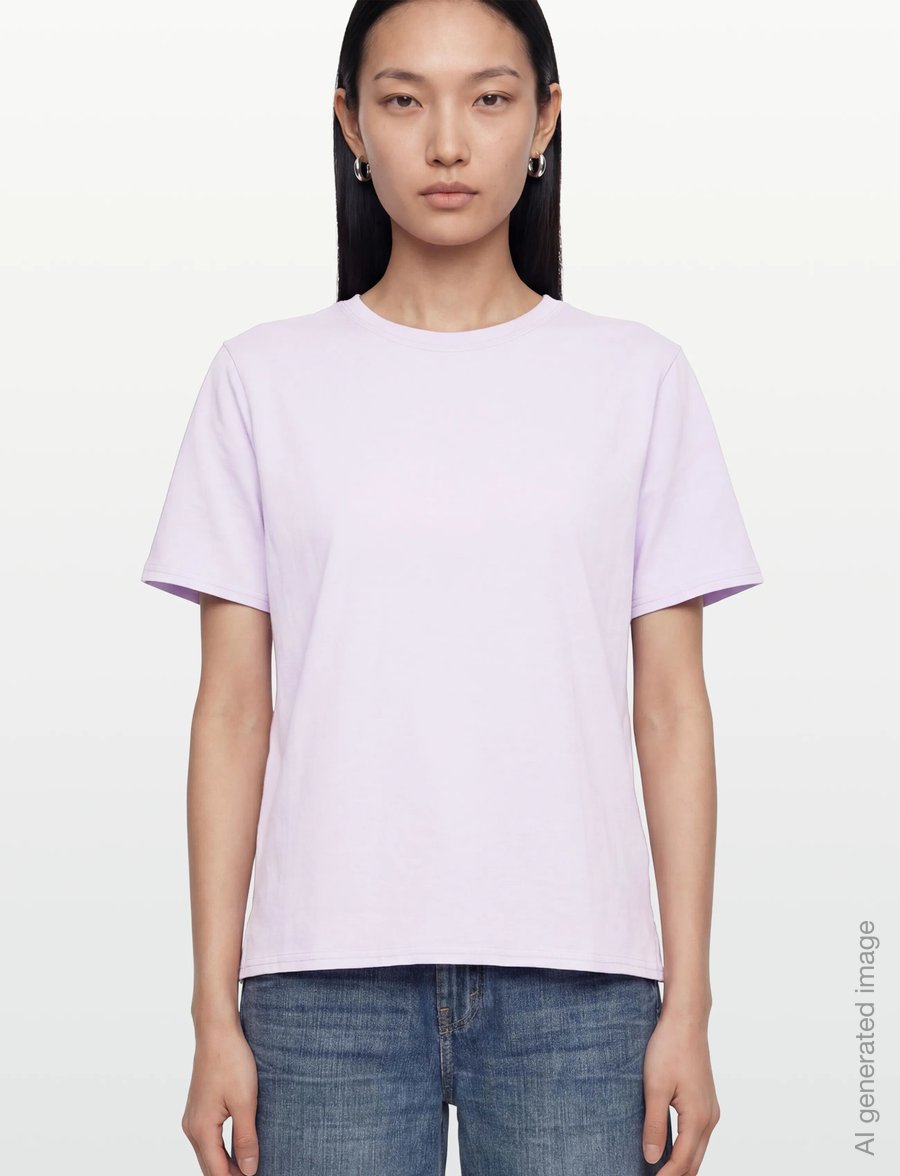 Rue de Tokyo - TRISH LIGHT COTTON JERSEY - t-shirts - purple - 3