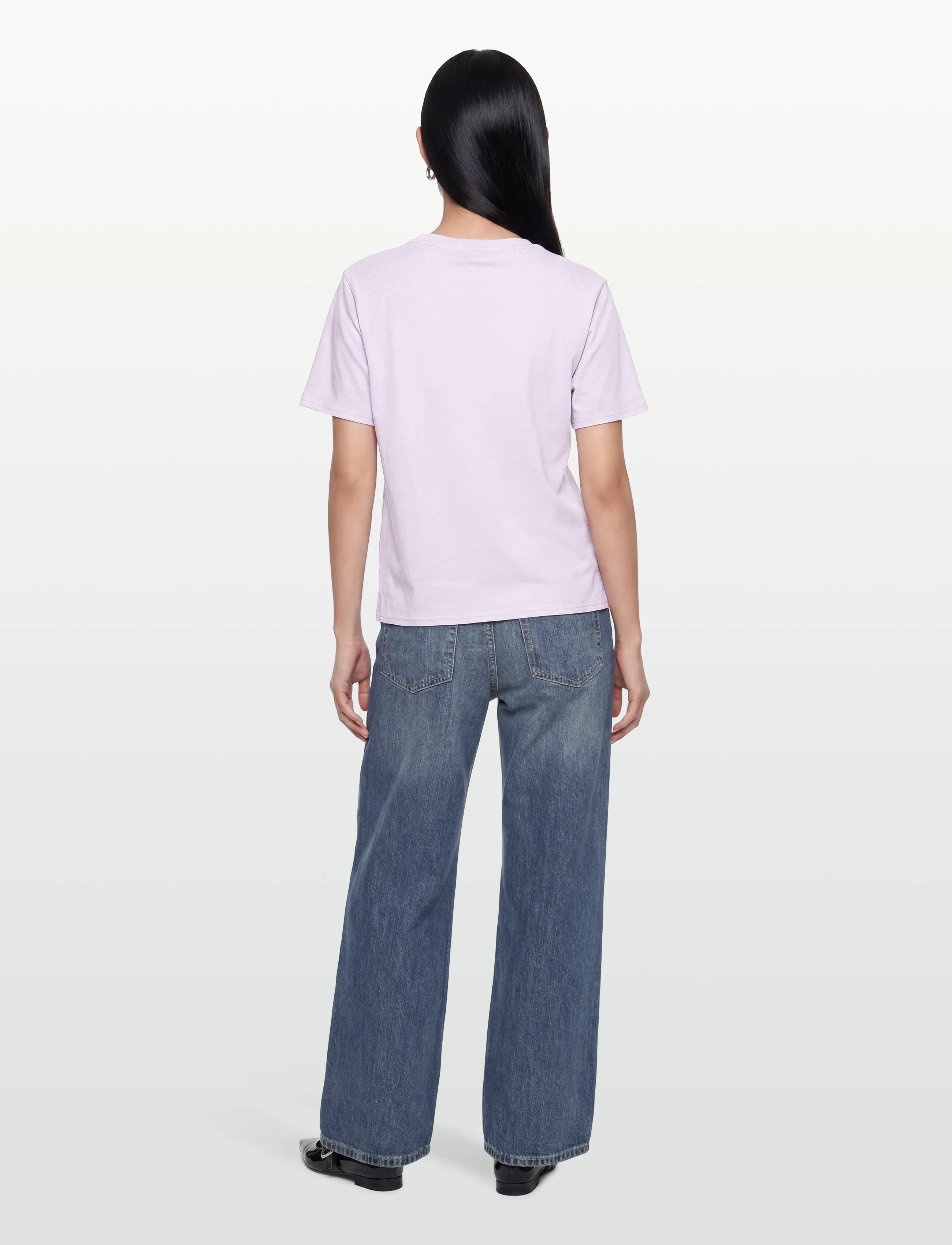 Rue de Tokyo - TRISH LIGHT COTTON JERSEY - t-shirts - purple - 4