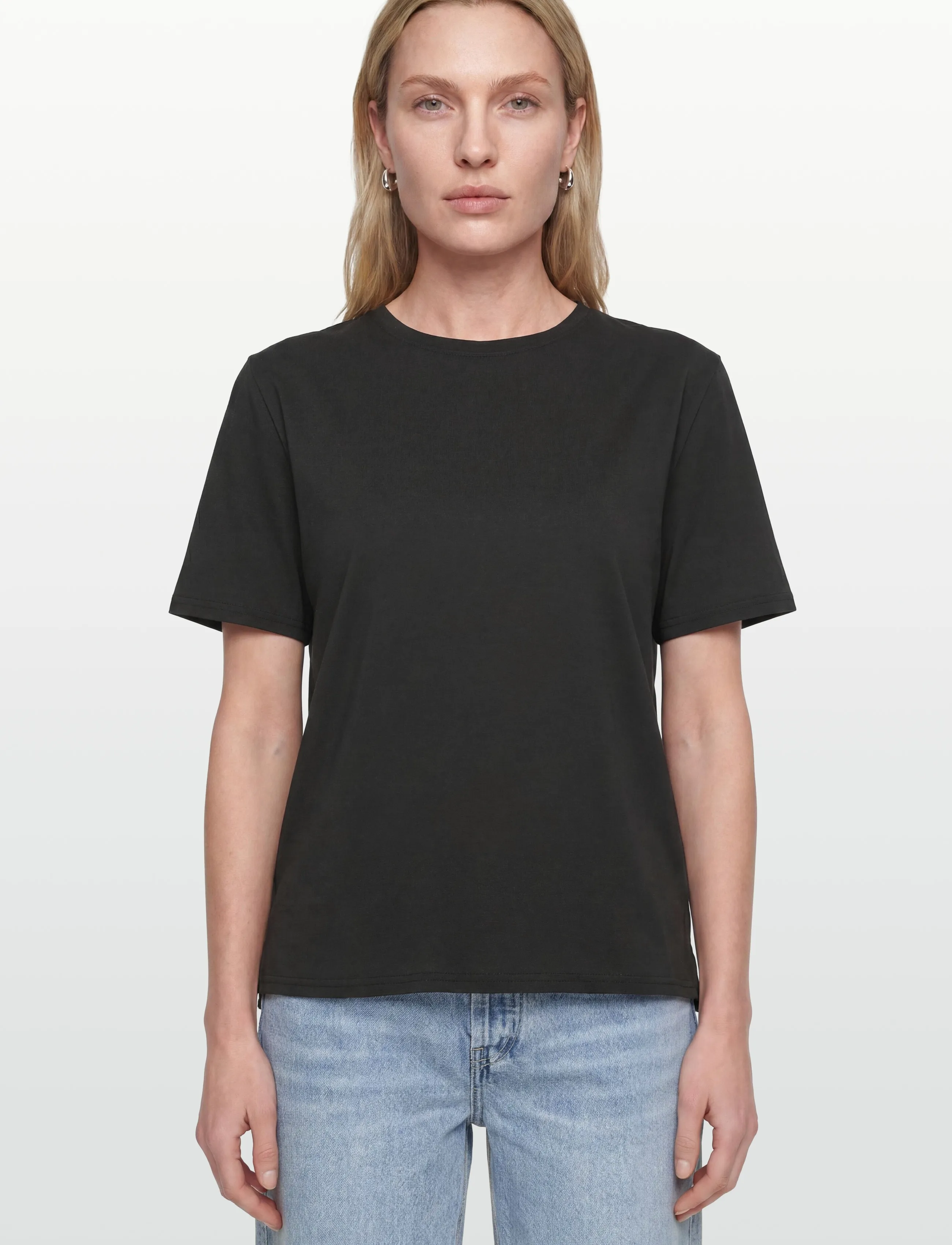 Rue de Tokyo - TRISH LIGHT COTTON JERSEY - t-shirts - black - 3