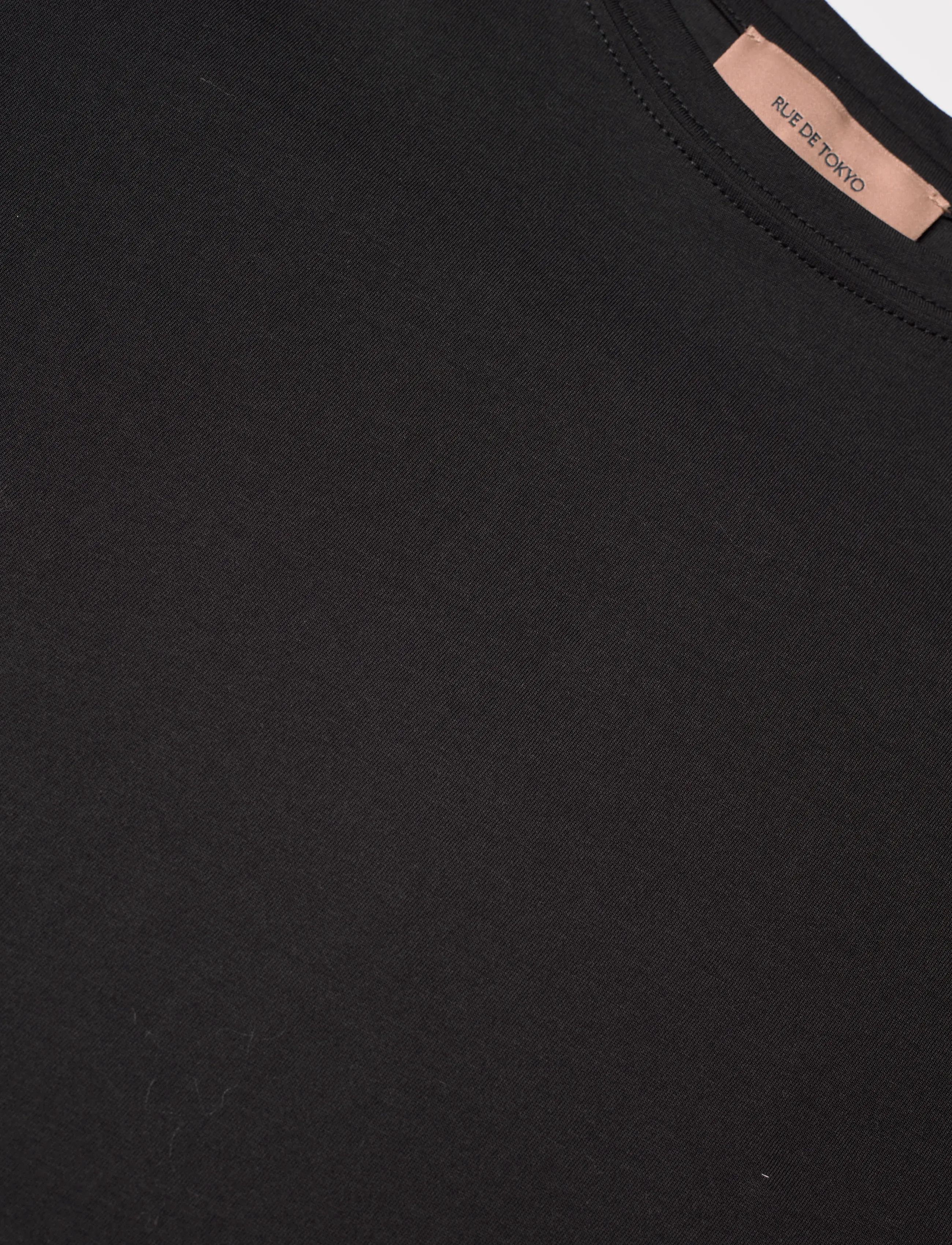 Rue de Tokyo - TRISH LIGHT COTTON JERSEY - t-shirts - black - 5