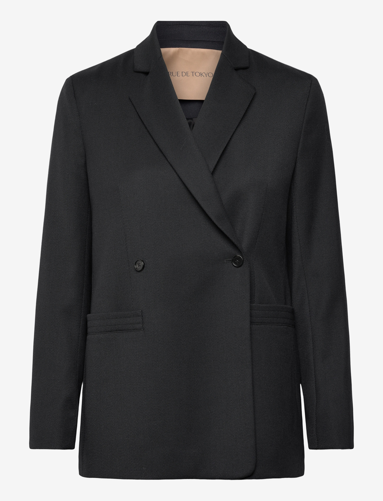 Rue de Tokyo - CAJ HEAVY WOOL BLEND - single breasted blazers - black - 1