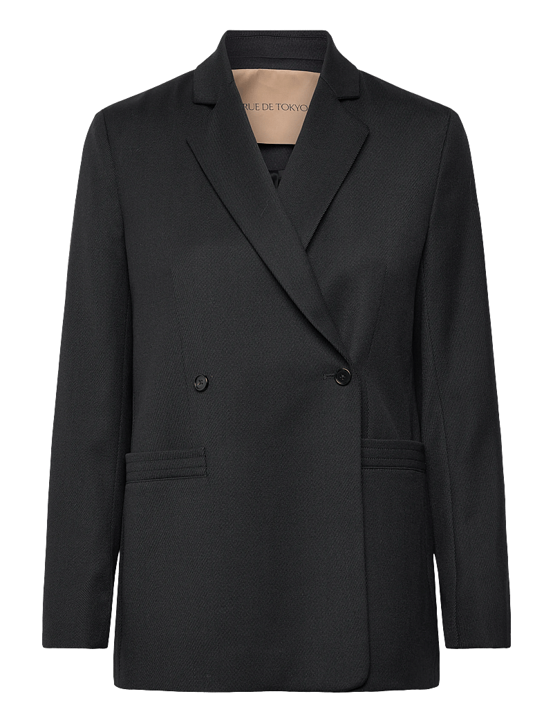 Rue de Tokyo - CAJ HEAVY WOOL BLEND - enkeltradede blazere - black - 1