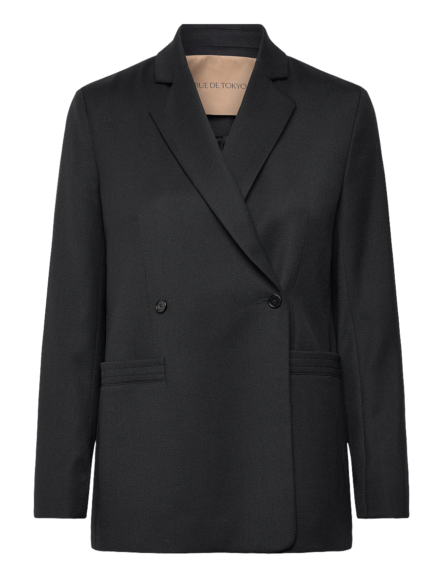 Rue de Tokyo - CAJ HEAVY WOOL BLEND - einreihige blazer - black - 1