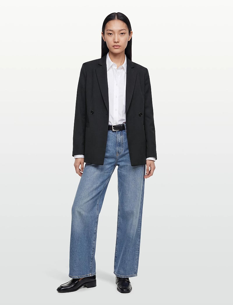 Rue de Tokyo - CAJ HEAVY WOOL BLEND - enkeltradede blazere - black - 0