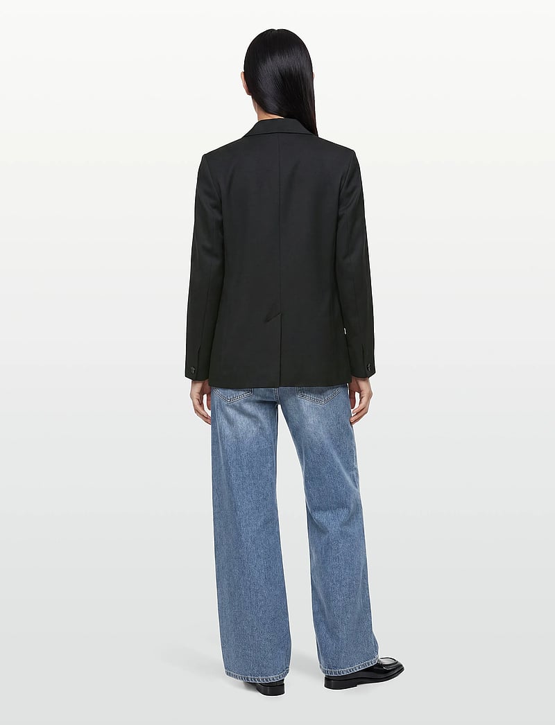 Rue de Tokyo - CAJ HEAVY WOOL BLEND - enkeltradede blazere - black - 4