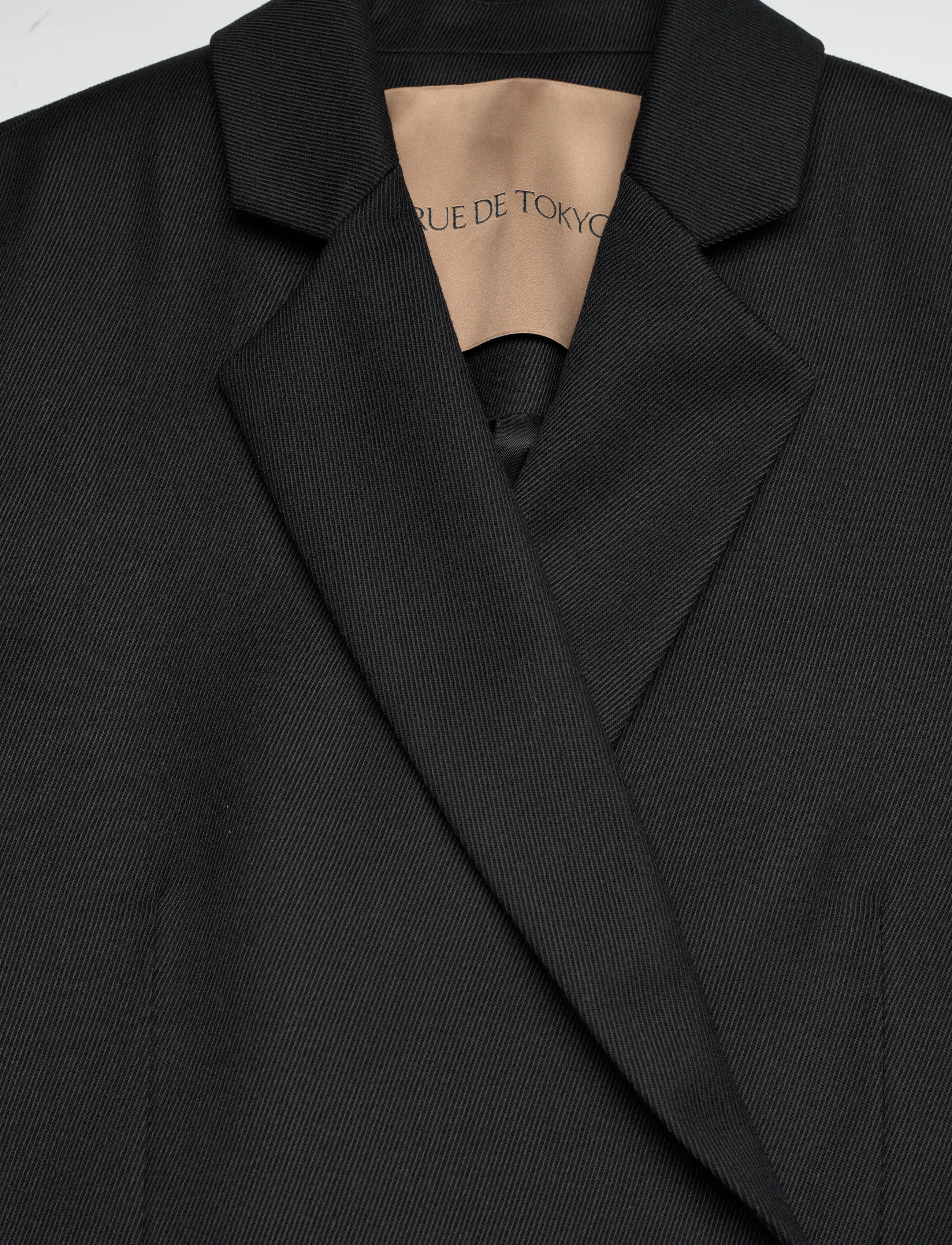 Rue de Tokyo - CAJ HEAVY WOOL BLEND - single breasted blazers - black - 5